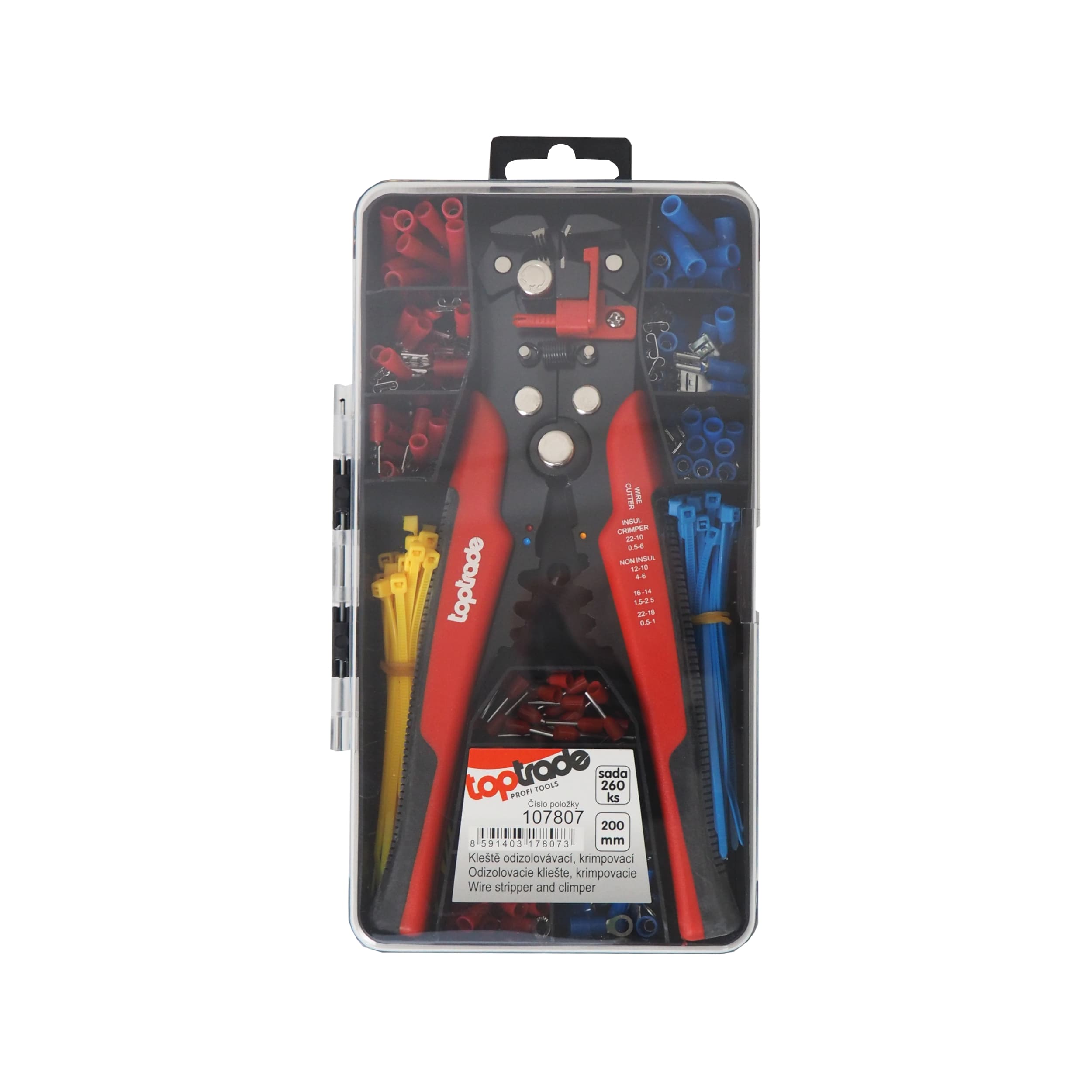 TOPTRADE odizolovací a krimpovací kleště - náhled 3