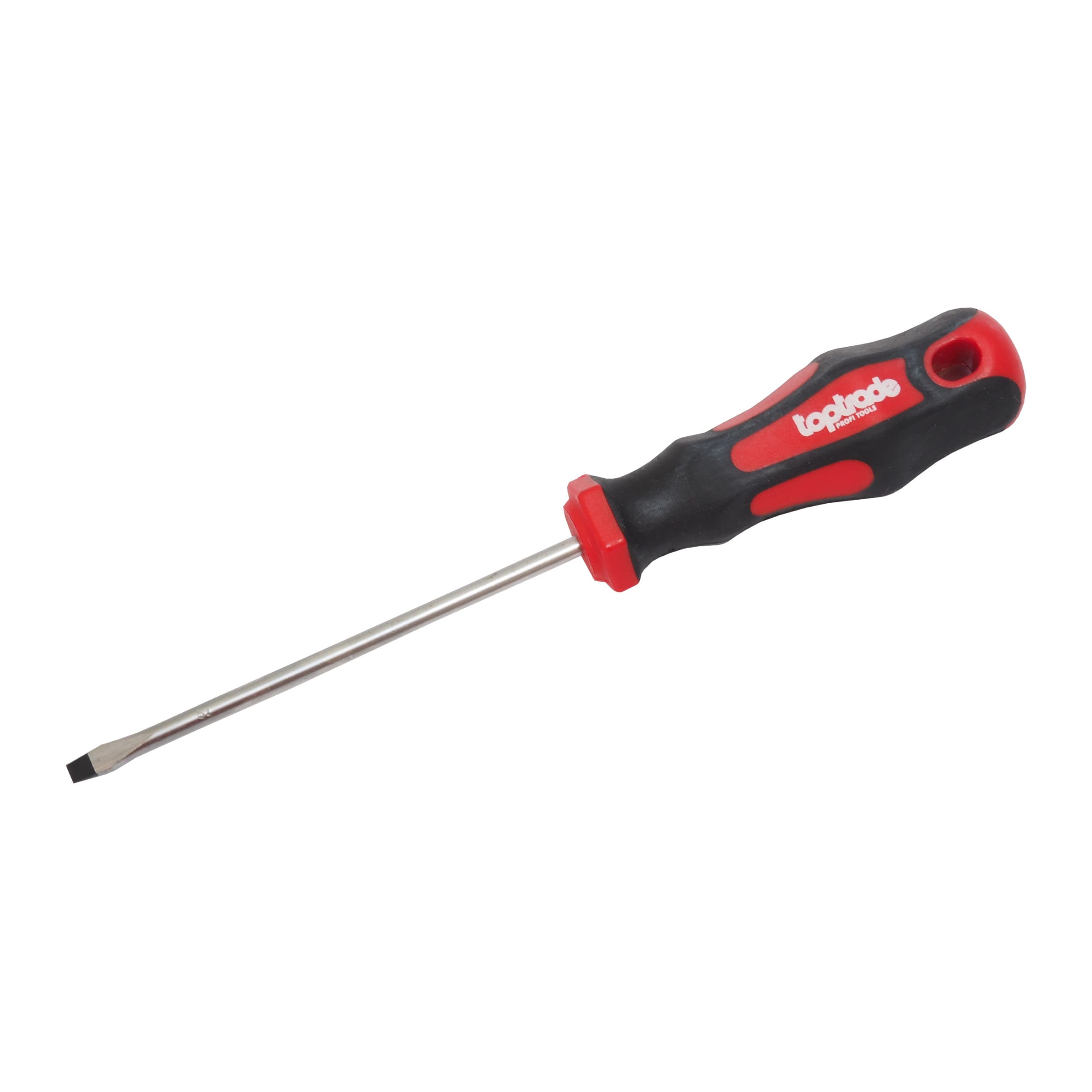 TOPTRADE šroubovák plochý 4×100 mm, magnetický hrot, S2