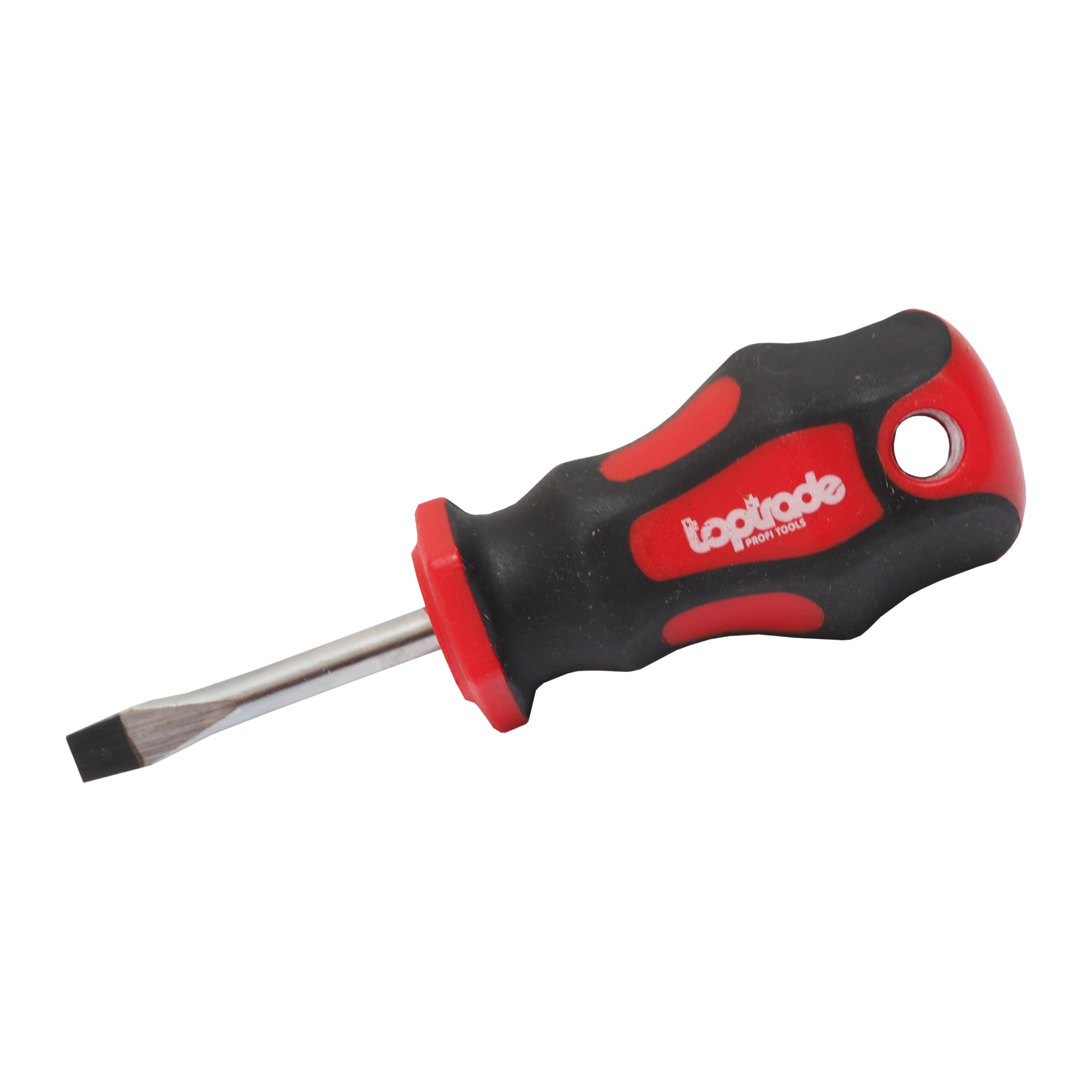 TOPTRADE šroubovák plochý, krátký, magnetický, S2, 6 × 38 mm