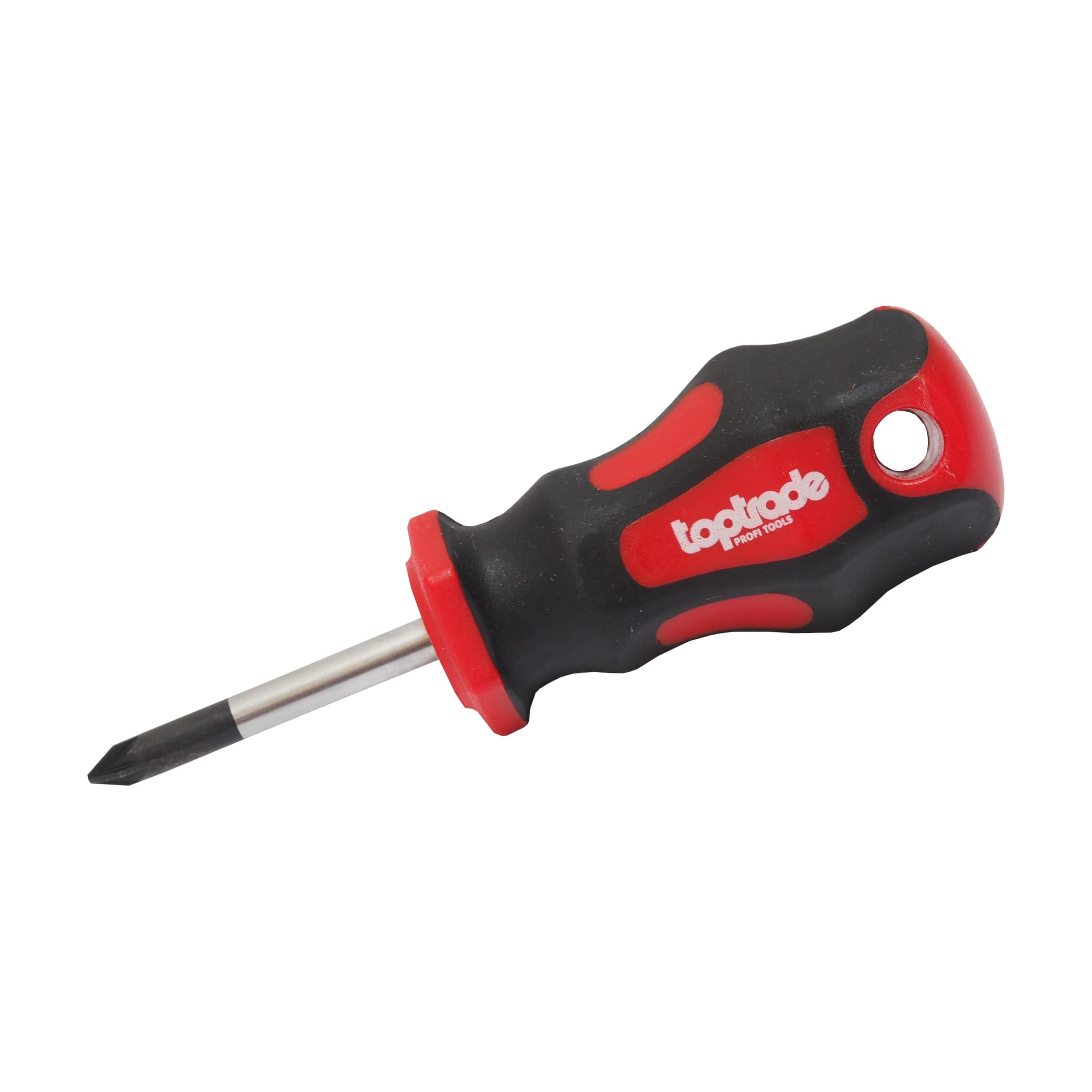 TOPTRADE šroubovák Pozidriv PZ, krátký, magnetický, S2, 2 × 38 mm