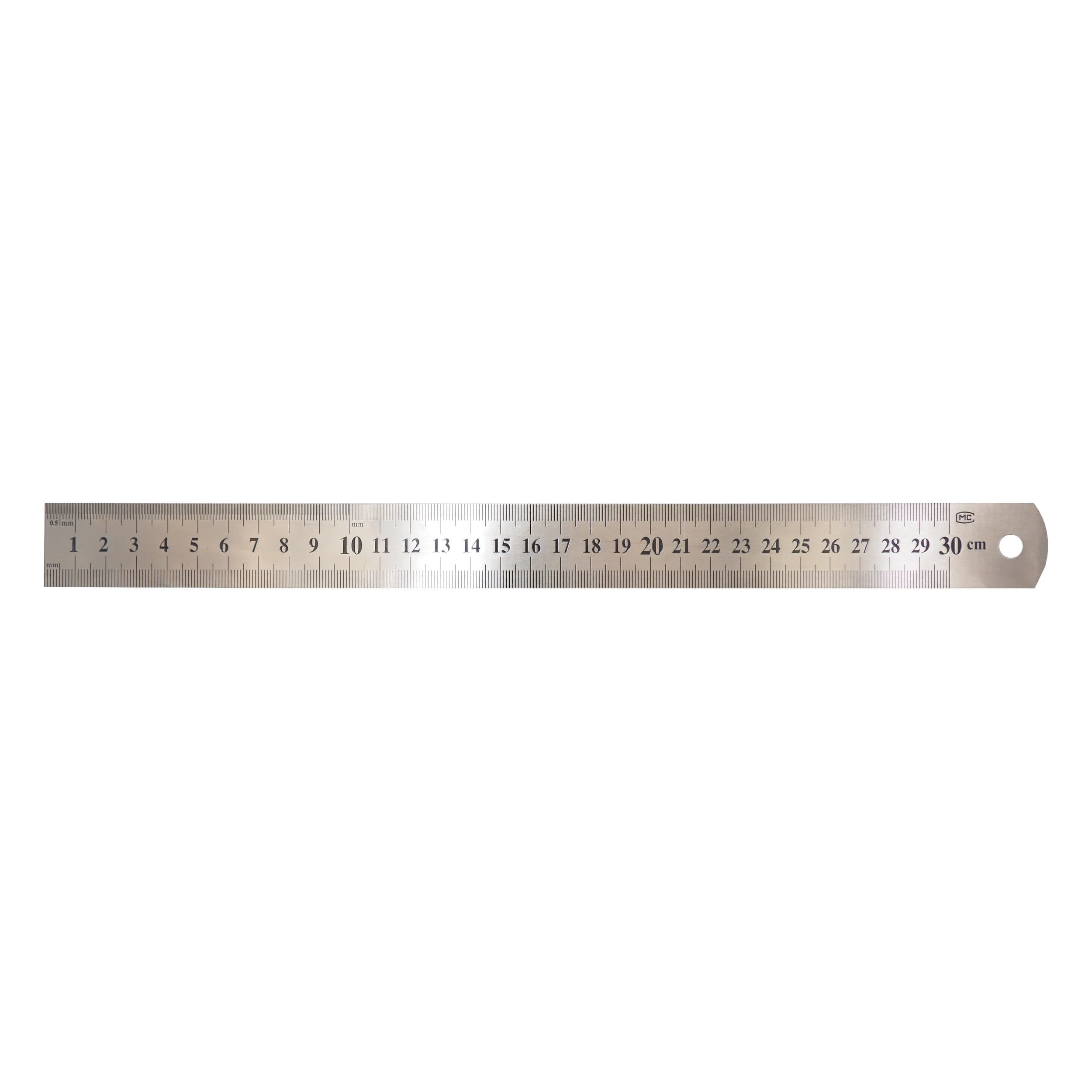 TOPTRADE nerezové planžetové měřítko 300 mm, tl. 0,7 mm