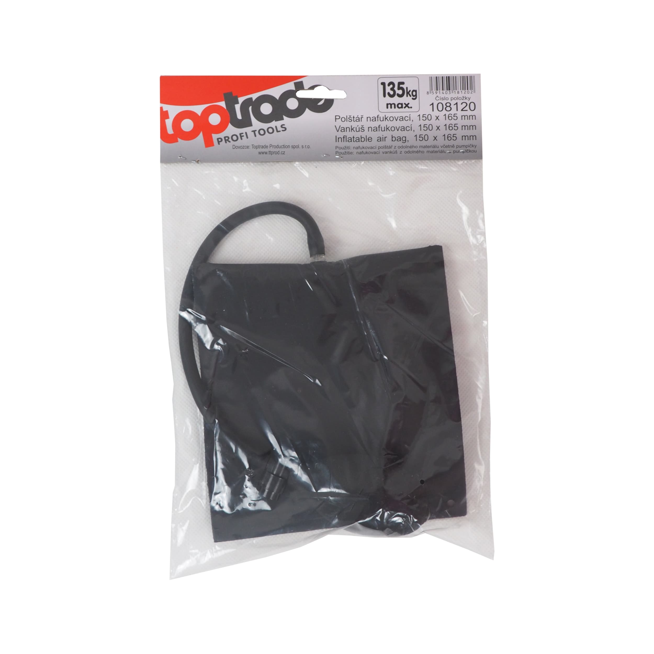 TOPTRADE montážní nafukovací polštář 150 x 165 mm, 135 kg - náhled 2