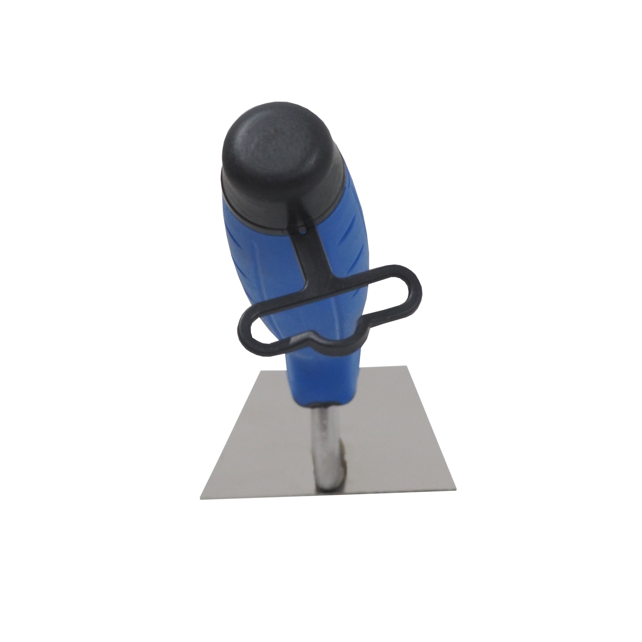 TOPTRADE zednická lžíce 120 × 80 mm, nerez, pogumovaná rukojeť - náhled 4