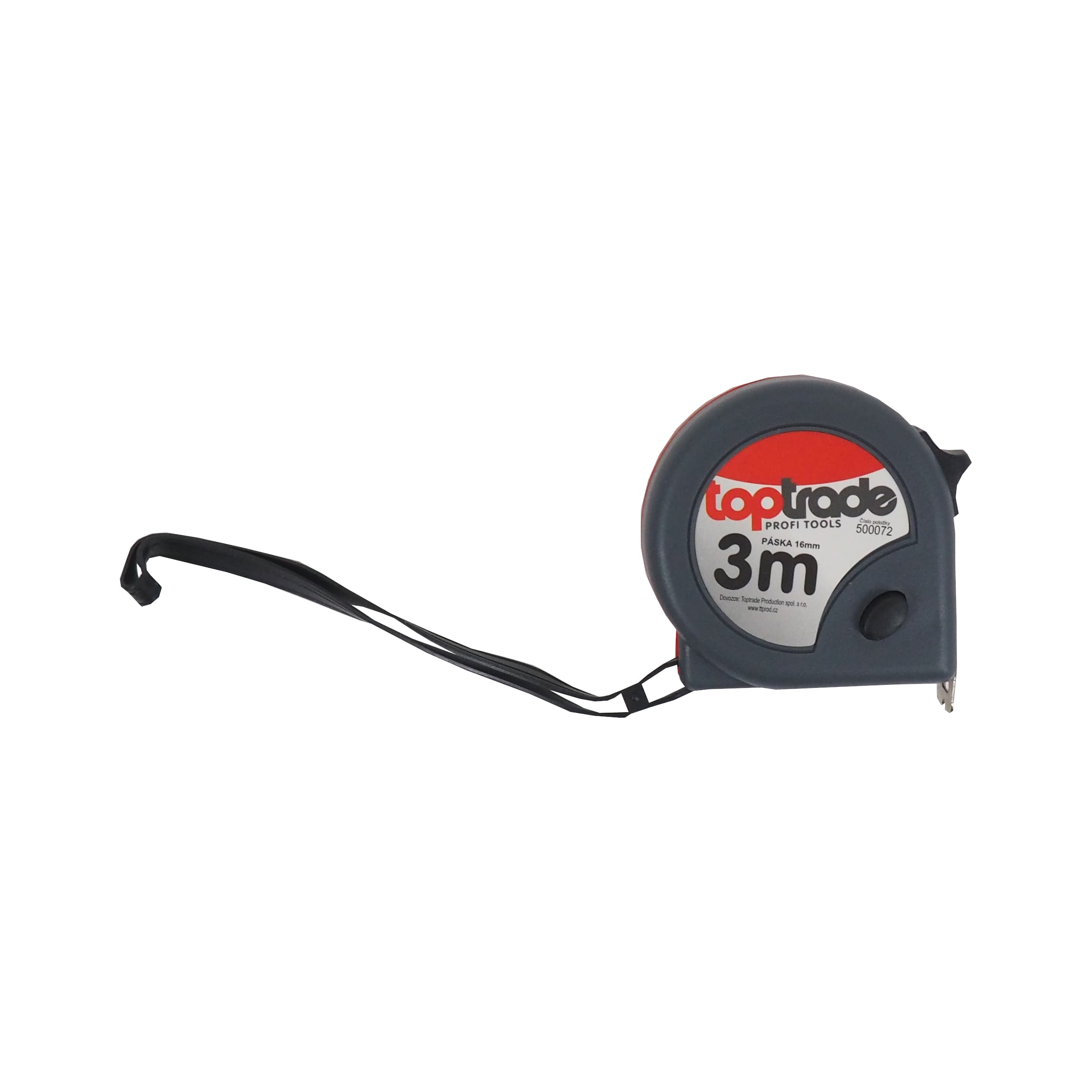 TOPTRADE svinovací metr 3 m, 16 mm, dvoubrzdový - náhled 4