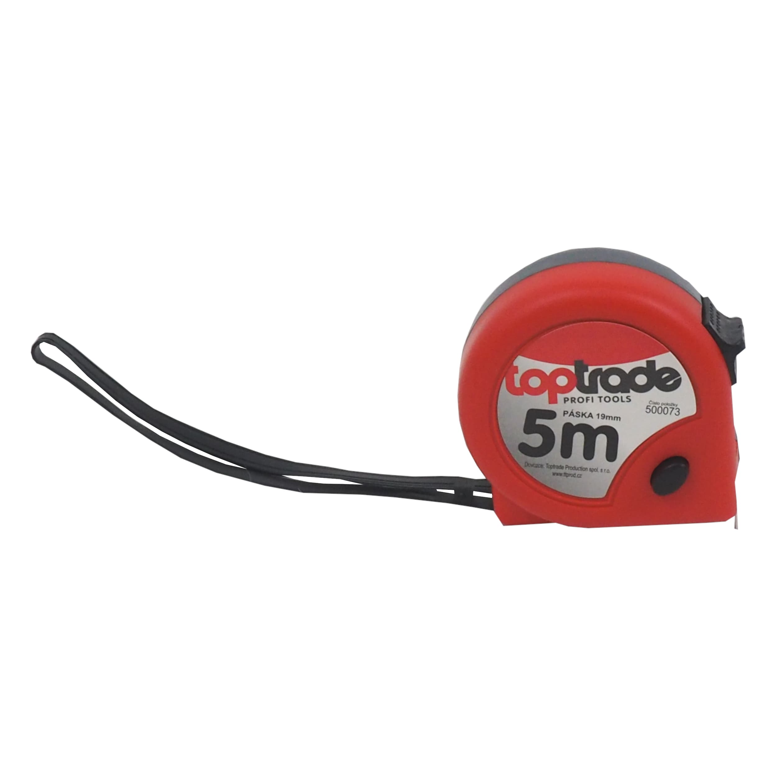 TOPTRADE metr svinovací 5 m × 19 mm, dvoubrzdový - náhled 4