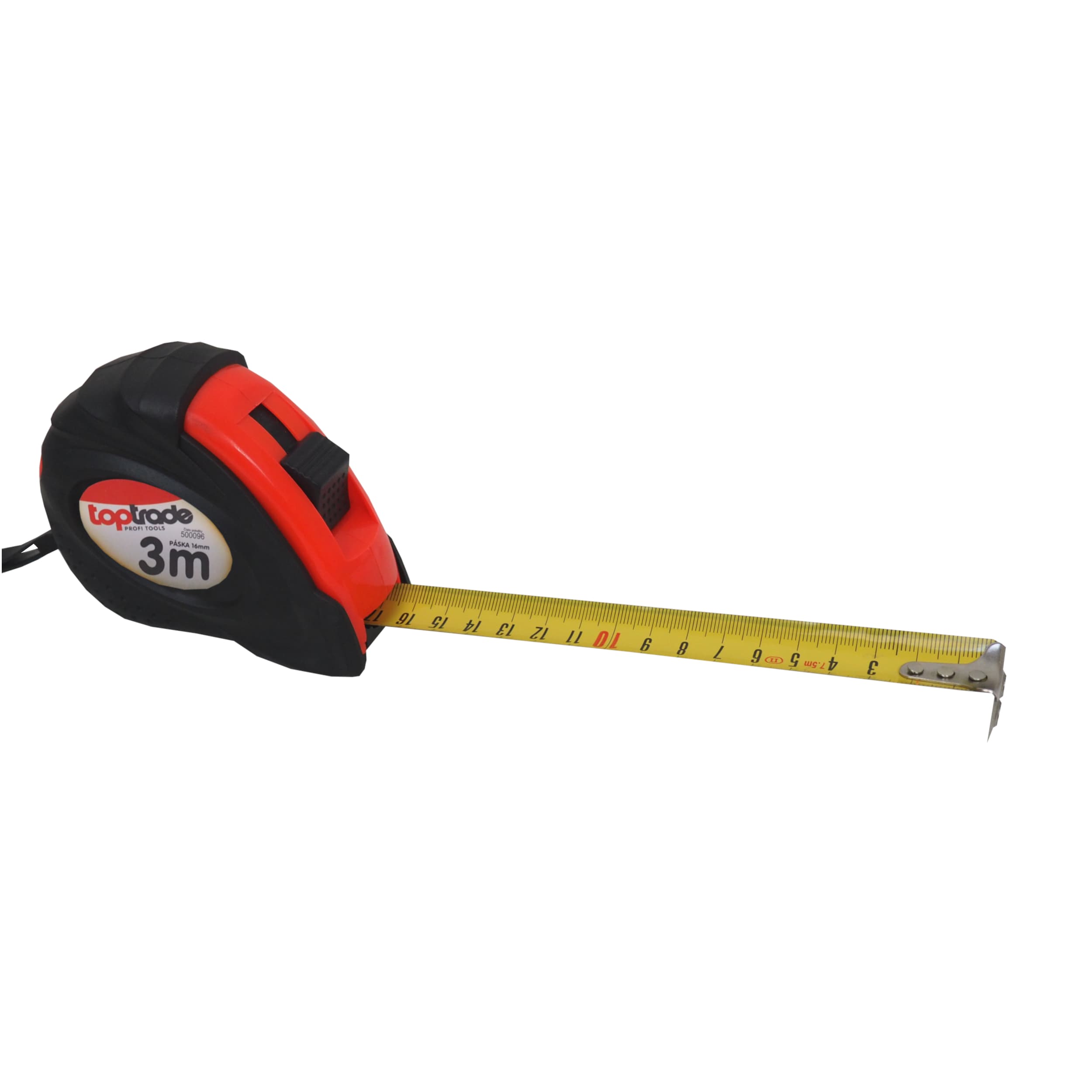 TOPTRADE svinovací metr s magnetem 3 m × 16 mm - náhled 2