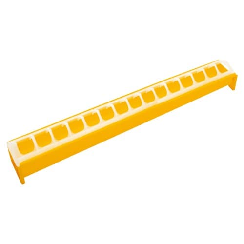 TOPTRADE krmítko pro drůbež 500 mm – plastové žlabové (zasouvací)
