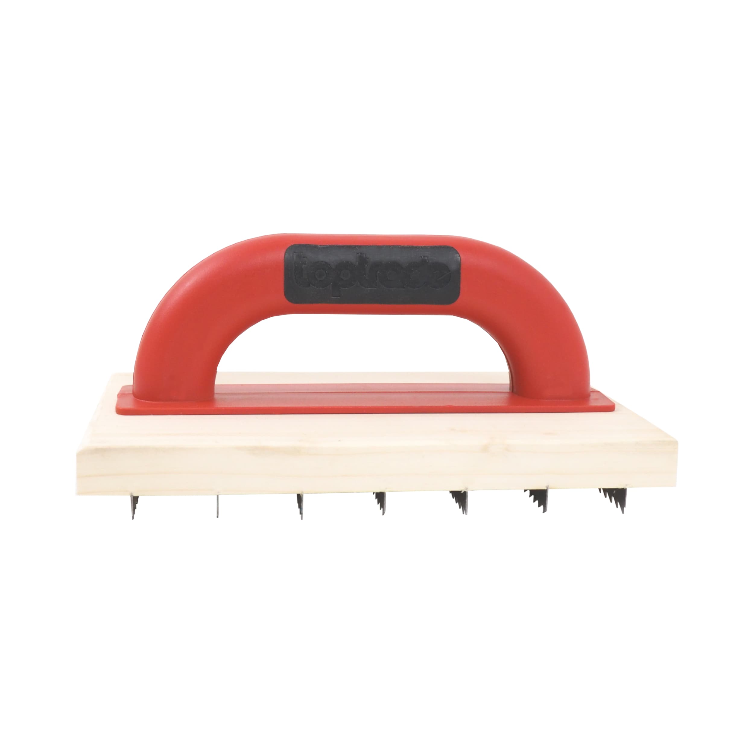 TOPTRADE škrabák dřevěný, hrubý zub PROFESSIONAL, 220 × 140 mm - náhled 3