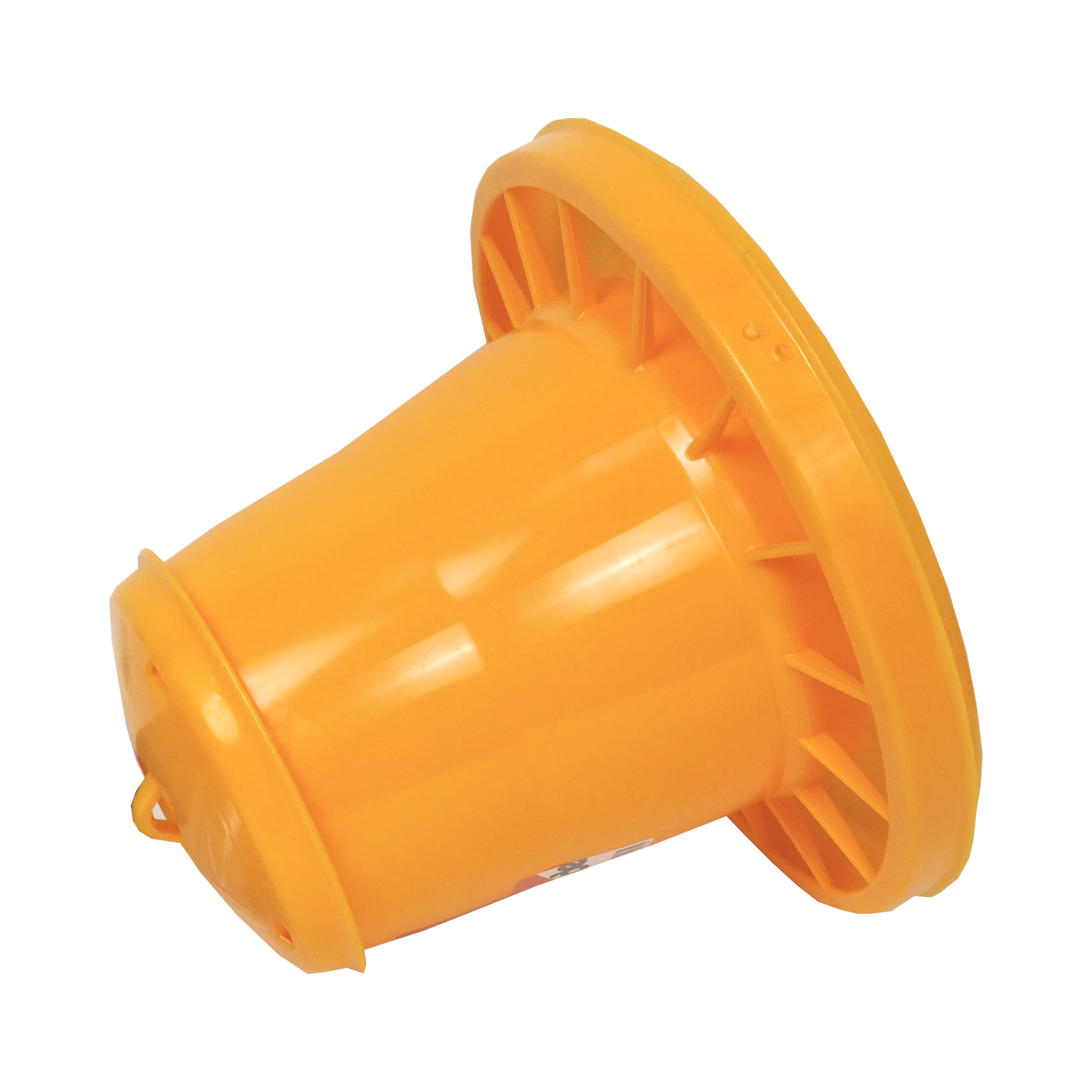 TOPTRADE tubusové krmítko pro drůbež 2,25 l – žluté, plast - náhled 3
