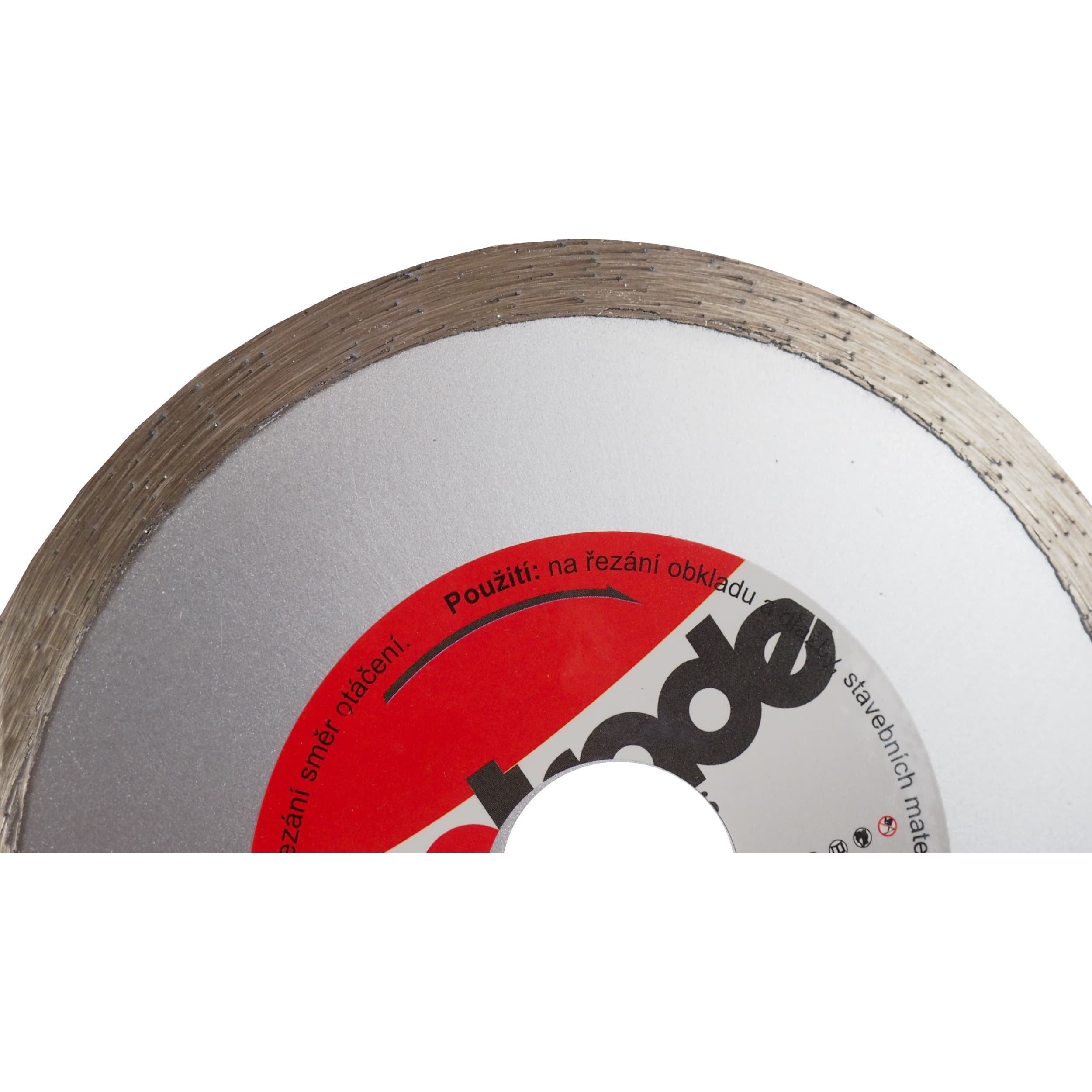 TOPTRADE diamantový kotouč 125 mm – celoobvodový, otvor 22,2 mm (standard) - náhled 4