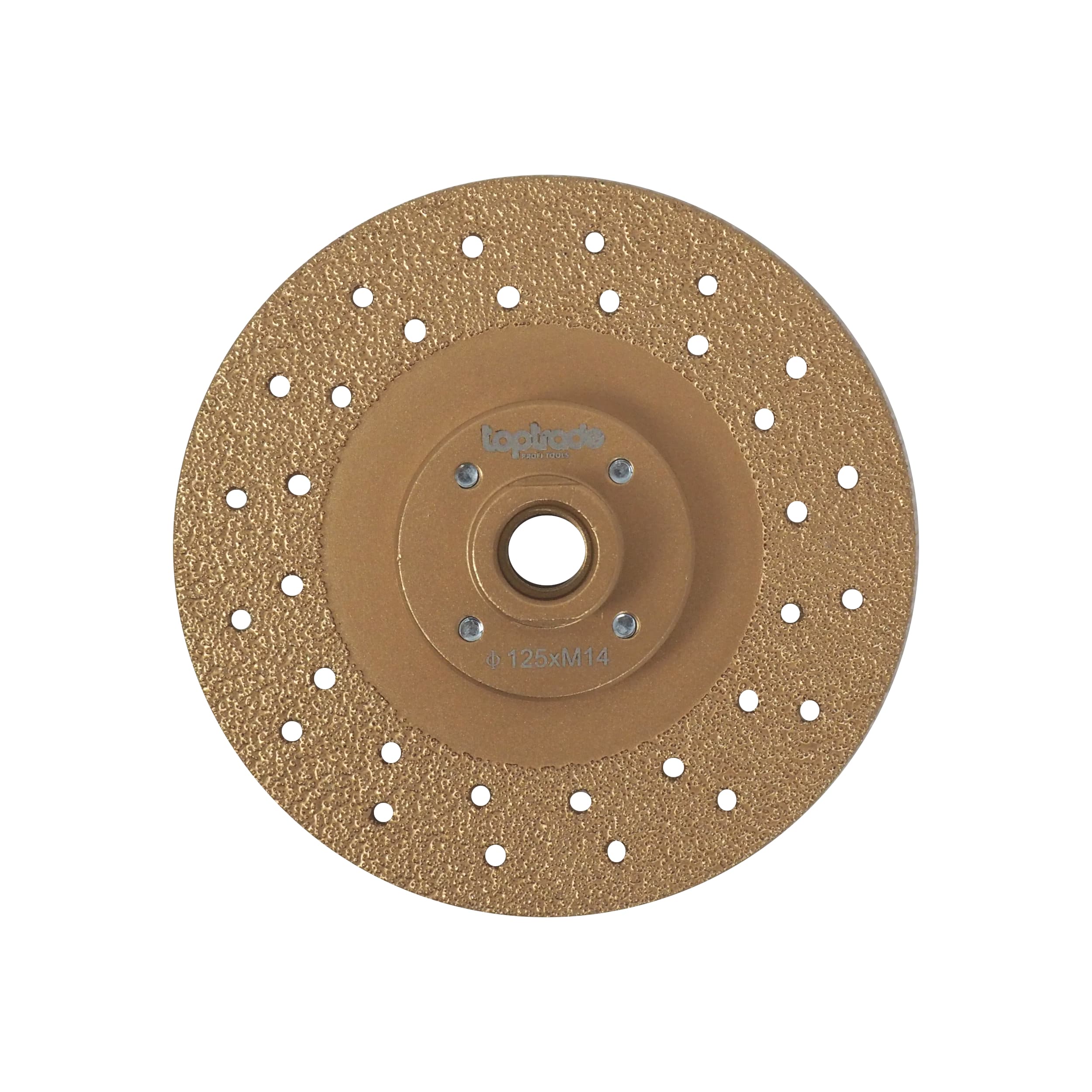 TOPTRADE diamantový kotouč 125 mm M14 – řezný a brusný