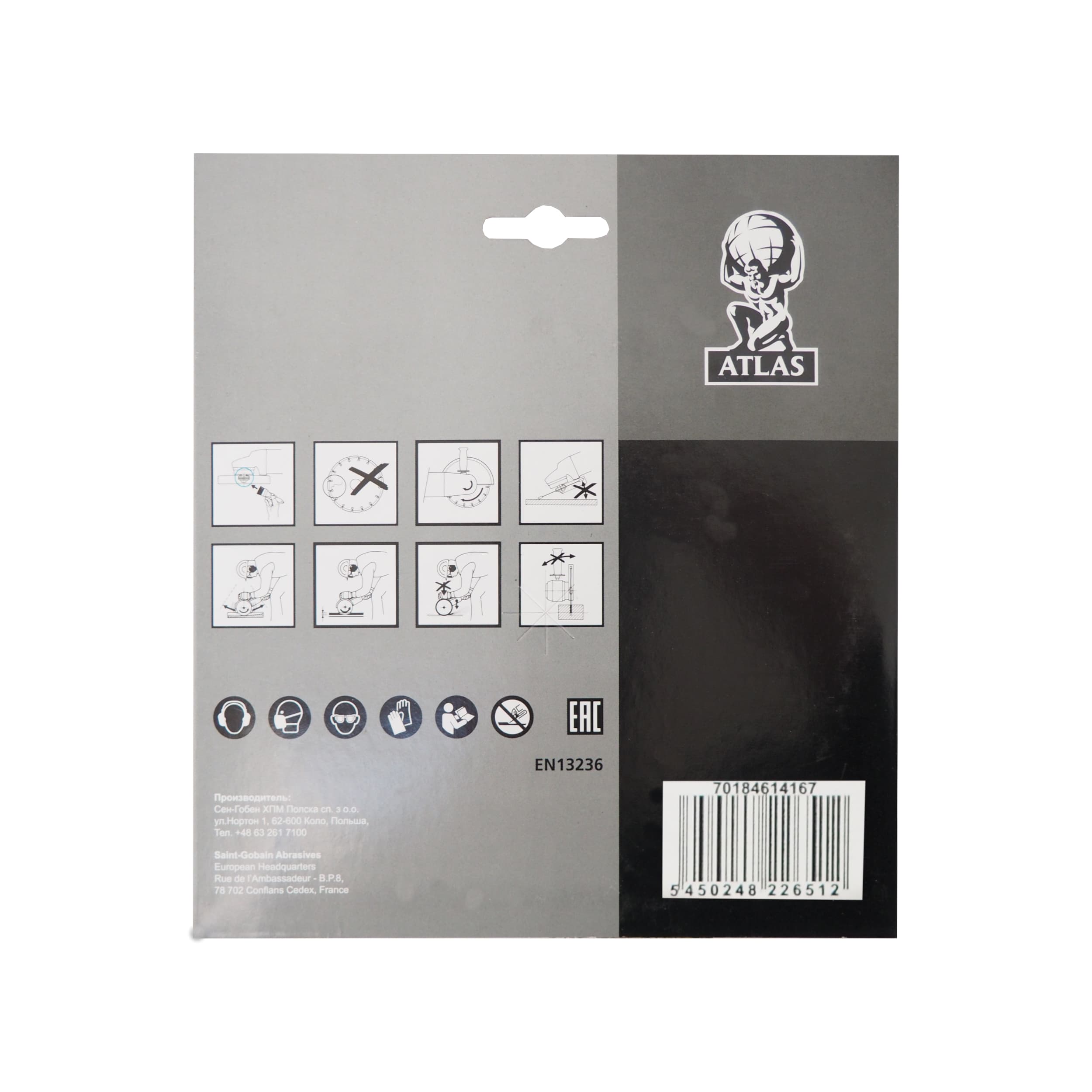 Diamantový kotouč Atlas Universal 115 × 22,23 × 2 mm - náhled 3