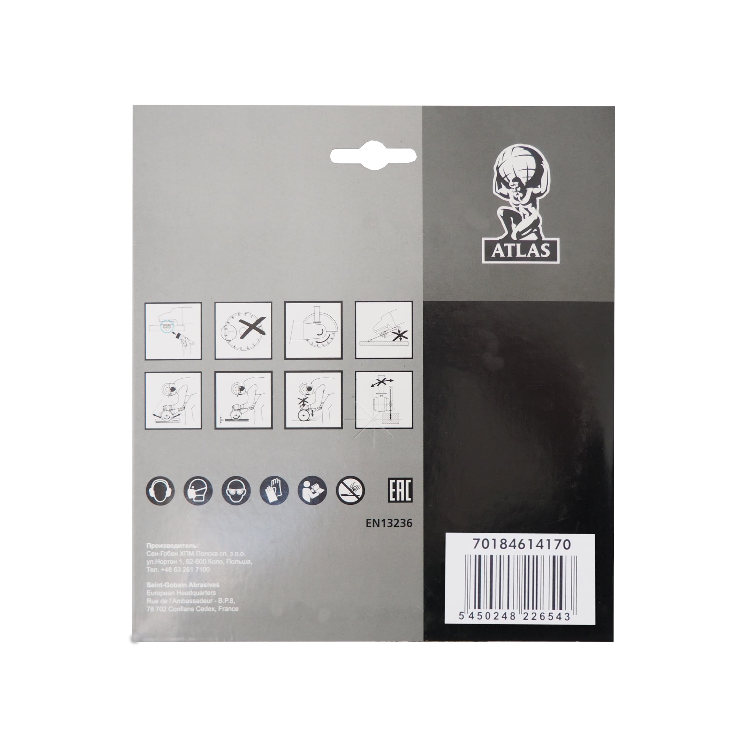 Diamantový kotouč Atlas Universal 230 × 22,23 × 2,6 mm - náhled 3