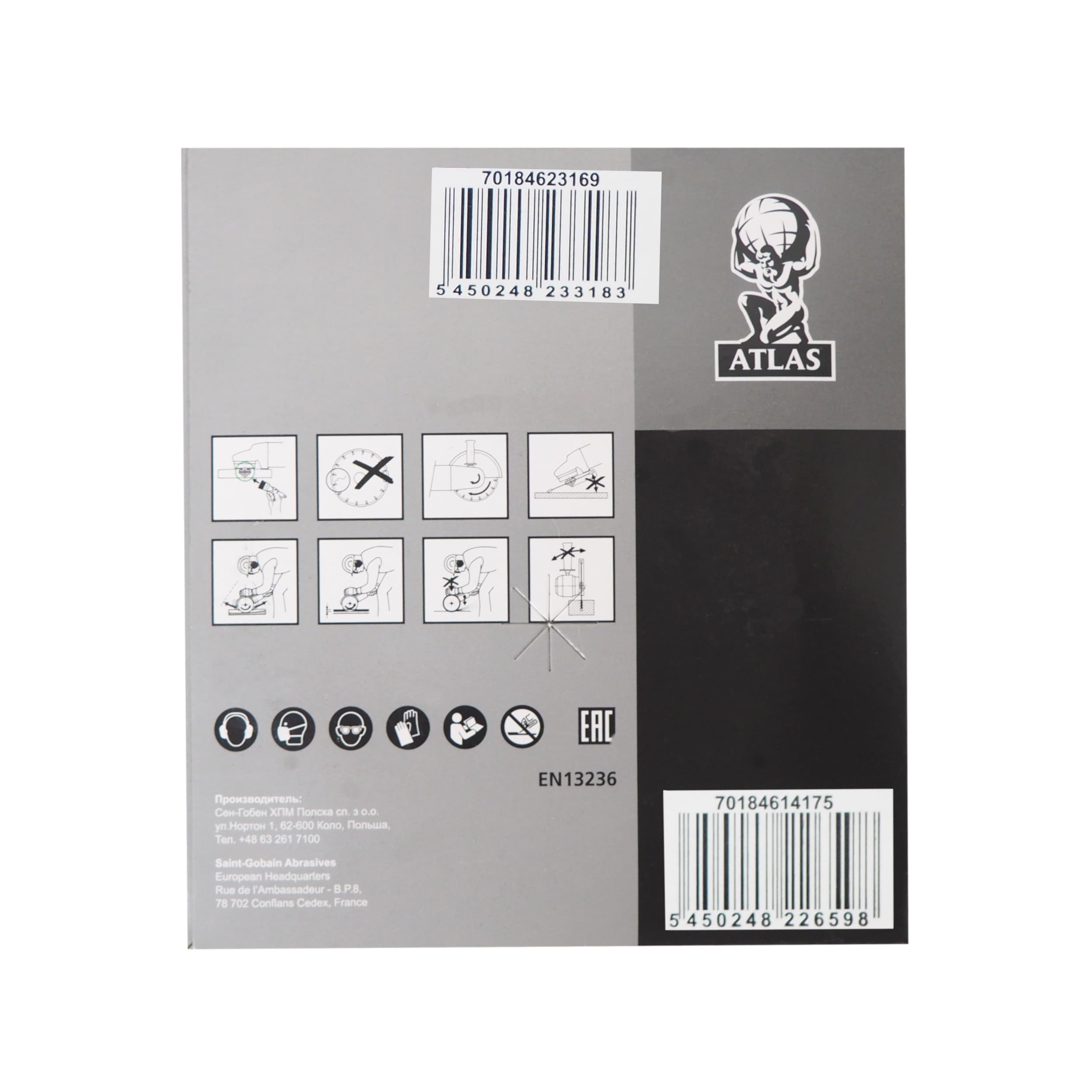 Diamantový kotouč Atlas Turbo 115 × 22,23 × 2,6 mm - náhled 3