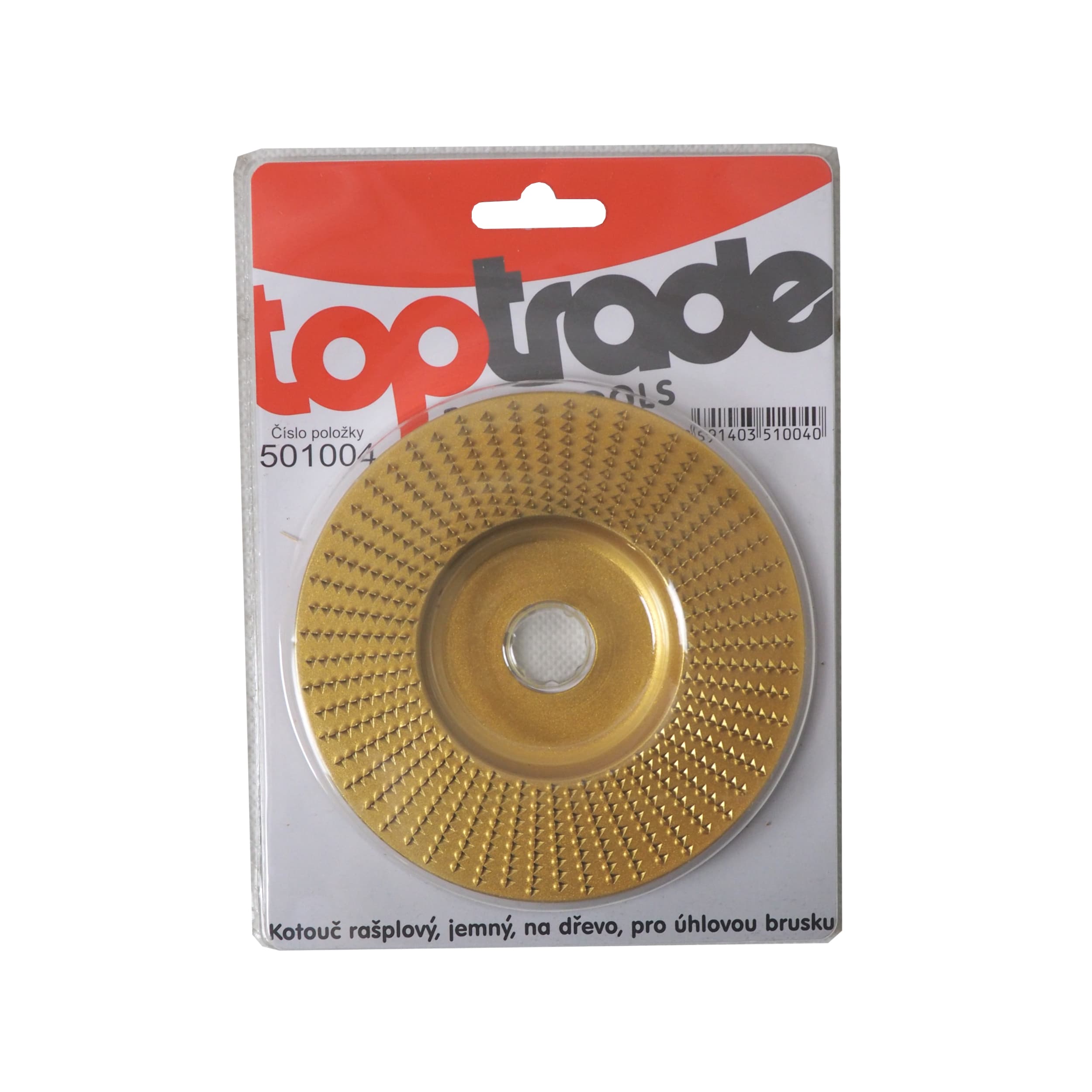 TOPTRADE rašplový kotouč na dřevo 125 mm, jemný - náhled 2