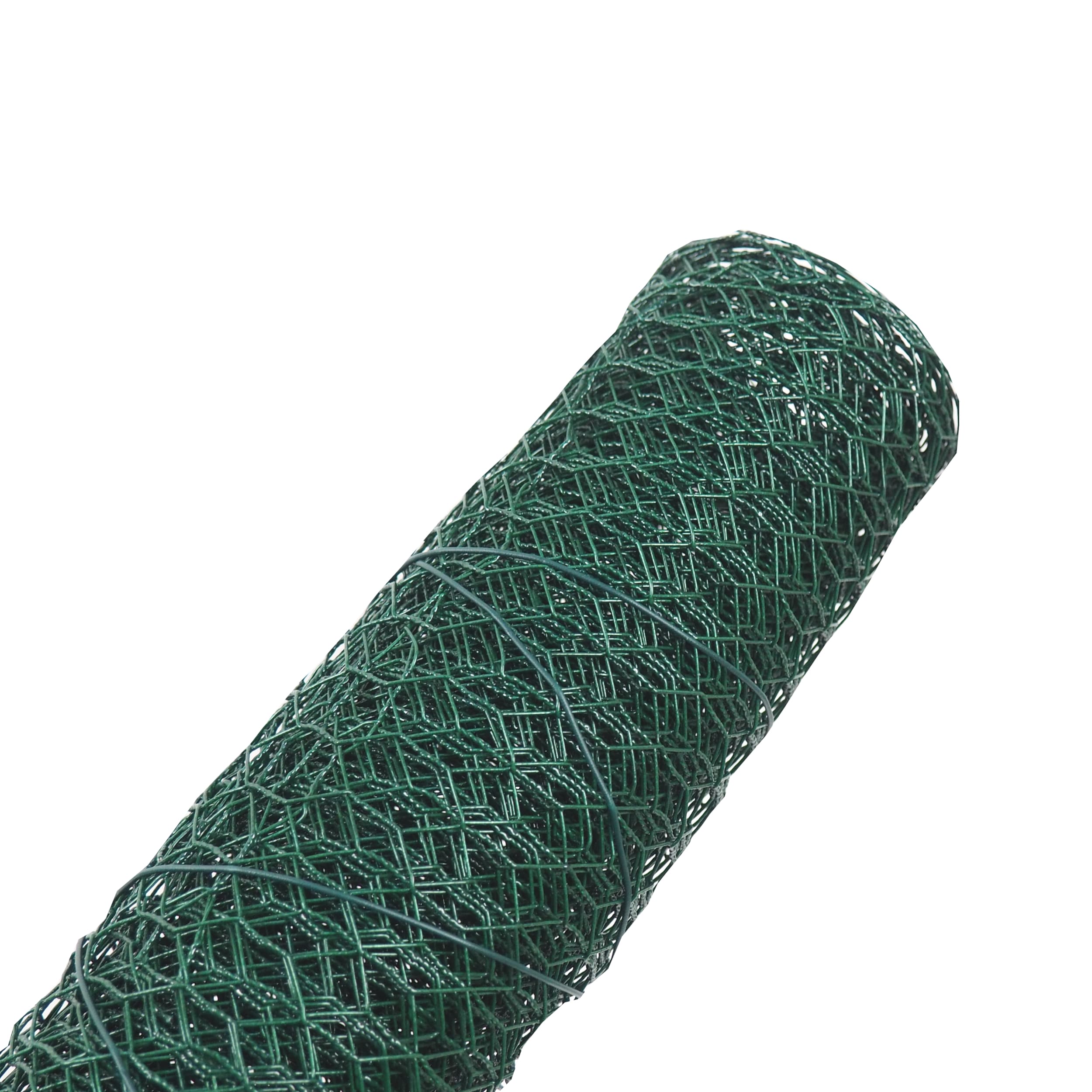 TOPTRADE králičí pletivo poplastované 1×5 m, oka 25 mm, drát 0,9 mm, zelené - náhled 5
