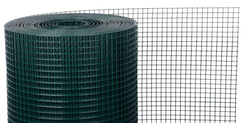 TOPTRADE svařovaná síť PVC 1×10 m, oko 19 mm, drát 1,4 mm, zelená - náhled 2