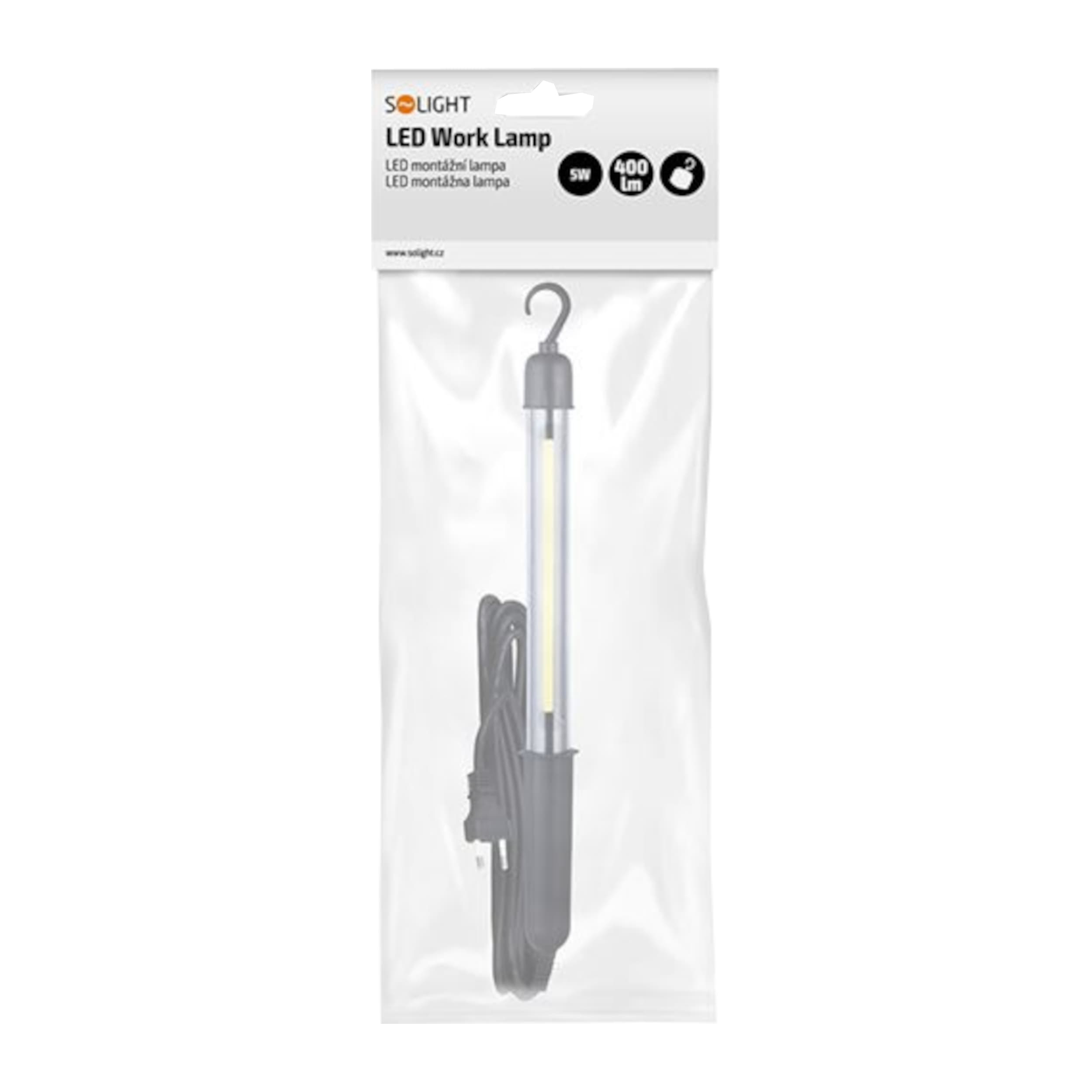 Montážní LED lampa 5W, 400 lm, COB, kabel 5 m - náhled 3