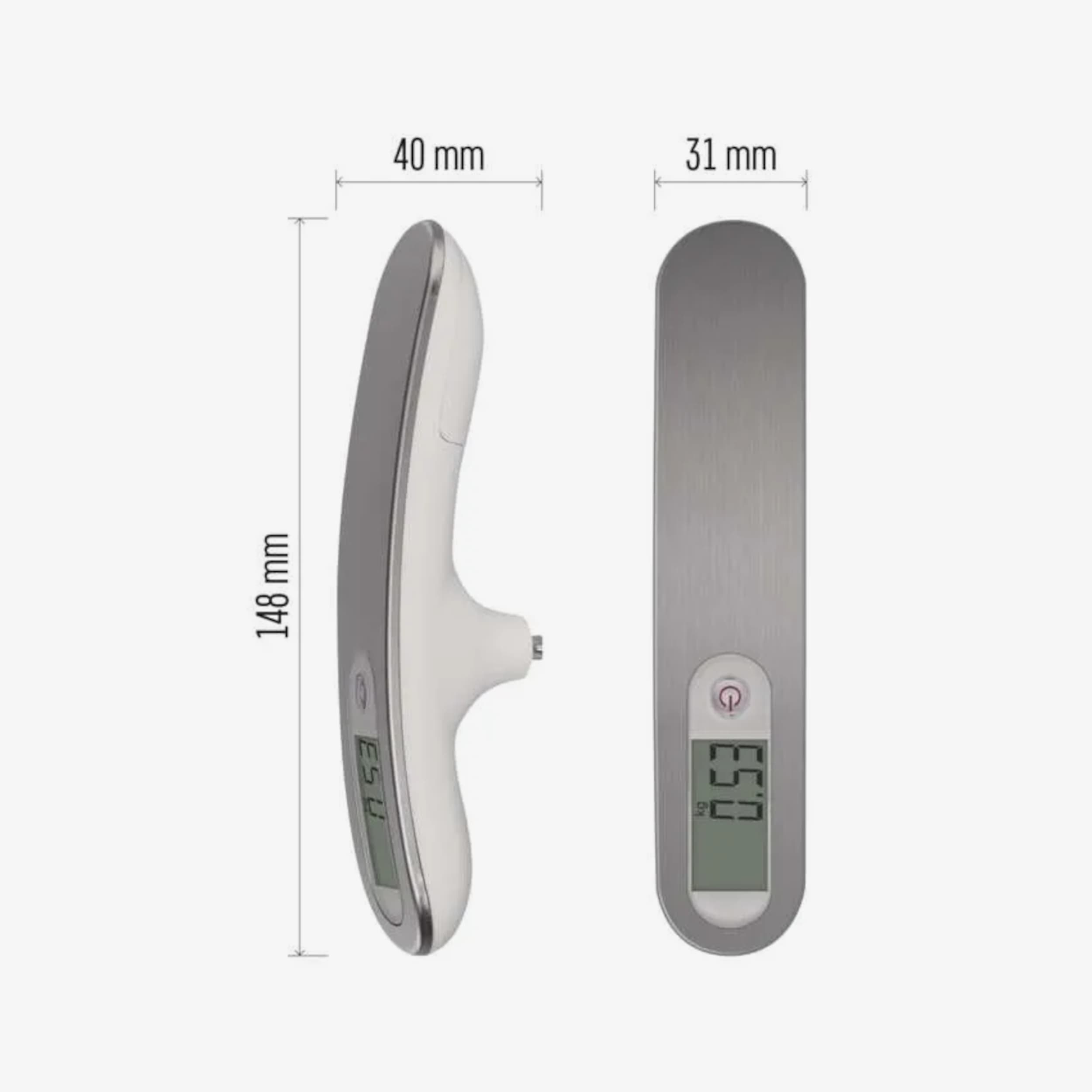 Závěsná digitální váha PT-506, stříbrná, 50 kg - náhled 2