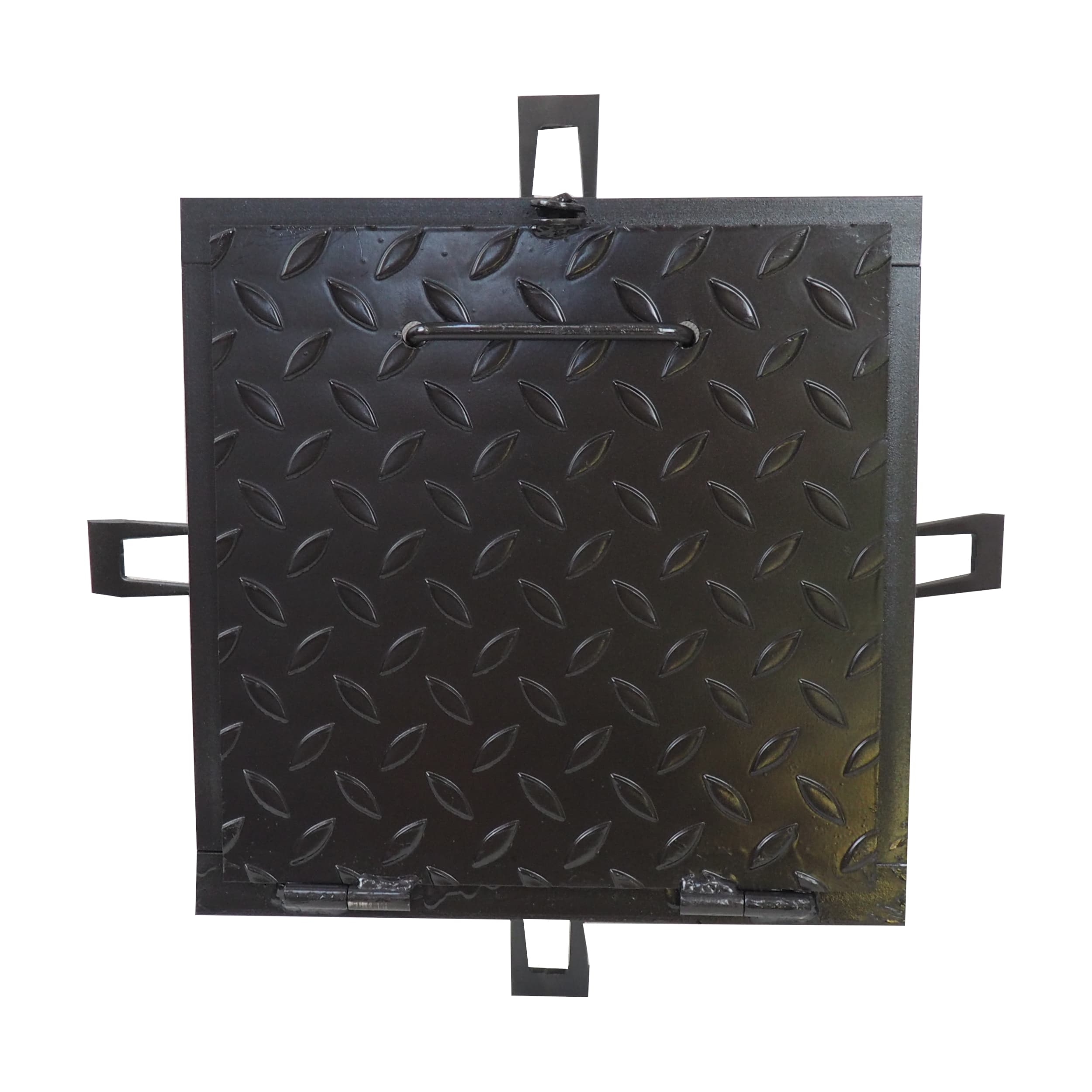 TOPTRADE šachtový poklop 500 × 500 mm, ocelový, černý - náhled 4