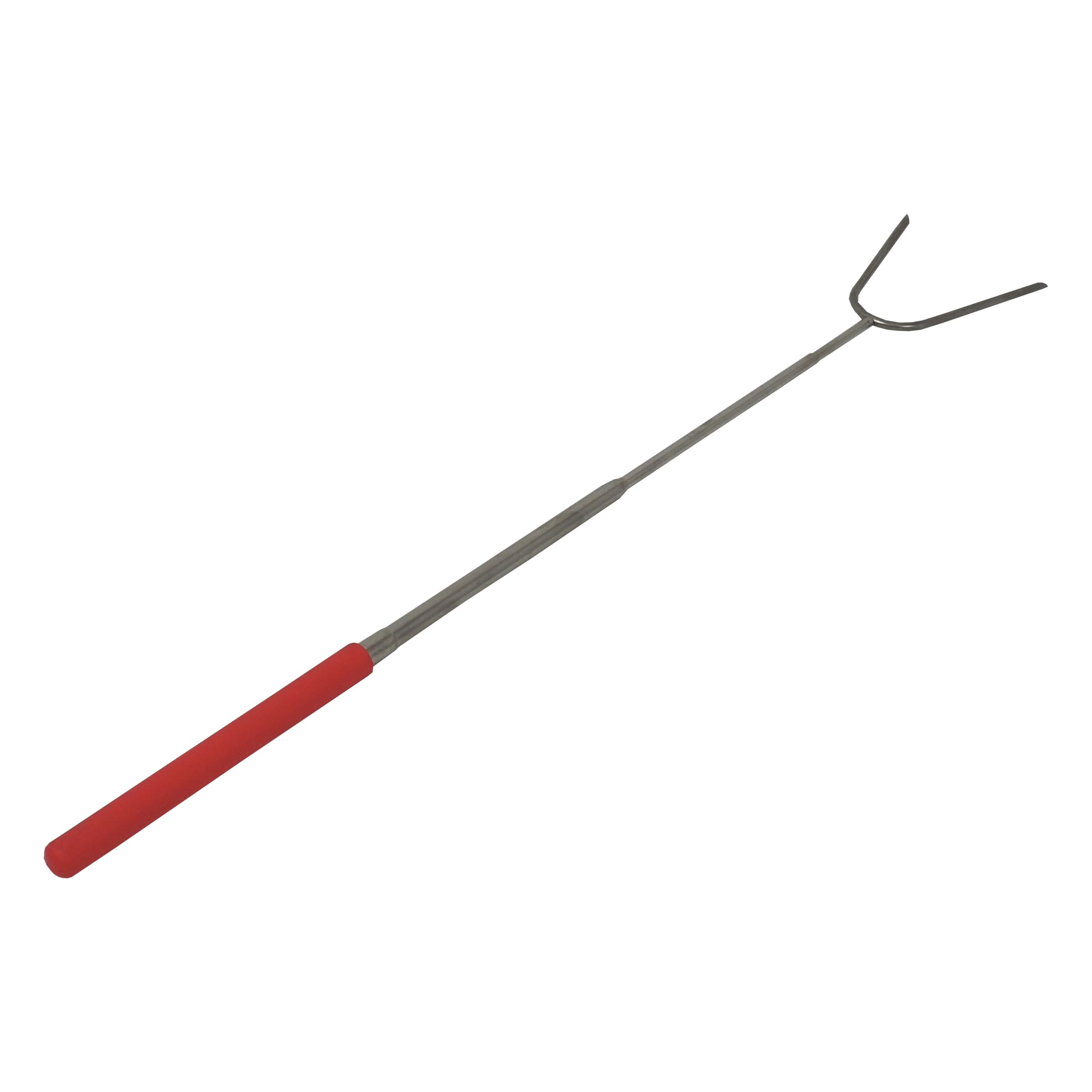 TOPTRADE teleskopická opékací vidlice 25–86 cm – nerez, plastová rukojeť - náhled 1