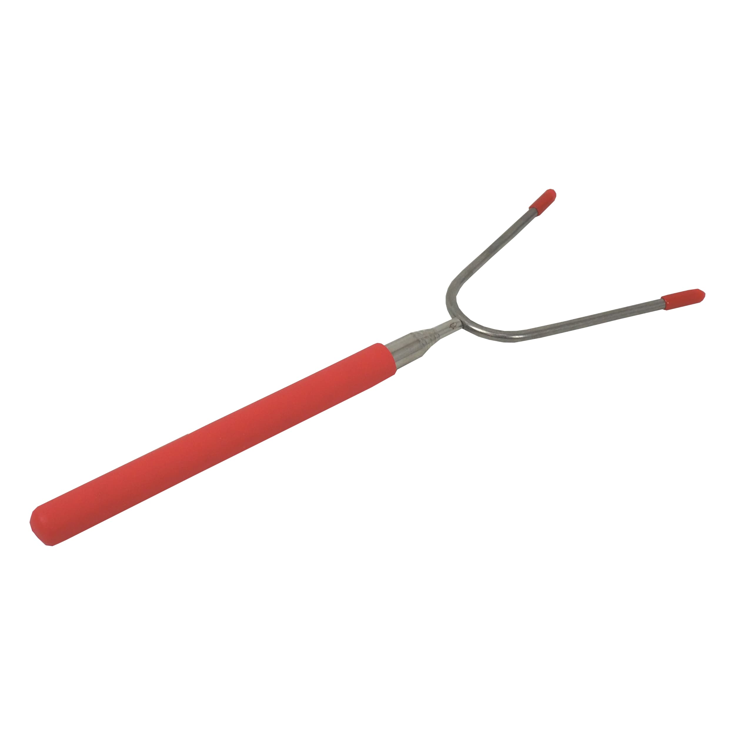 TOPTRADE teleskopická opékací vidlice 25–86 cm – nerez, plastová rukojeť - náhled 2