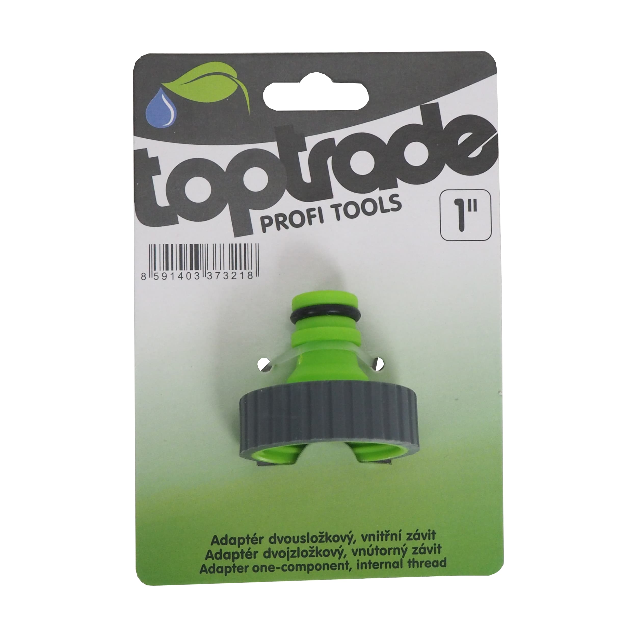 TOPTRADE adaptér dvousložkový, vnitřní závit 1" - náhled 2