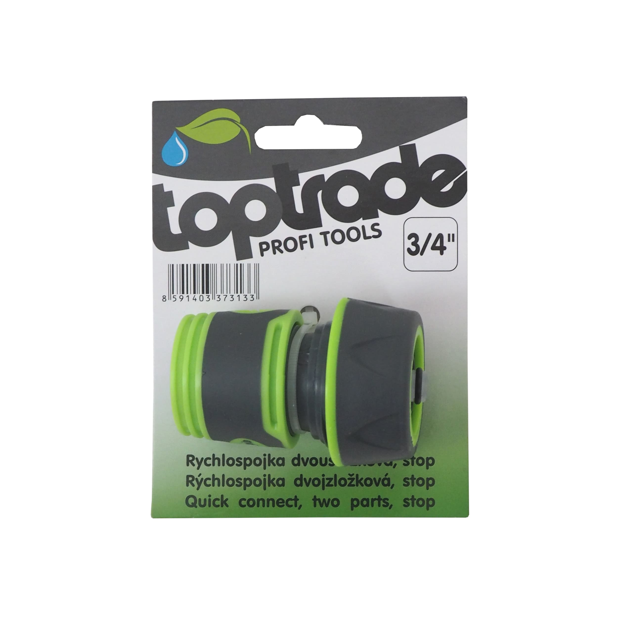 TOPTRADE rychlospojka dvousložková STOP 3/4" (19 mm) - náhled 3