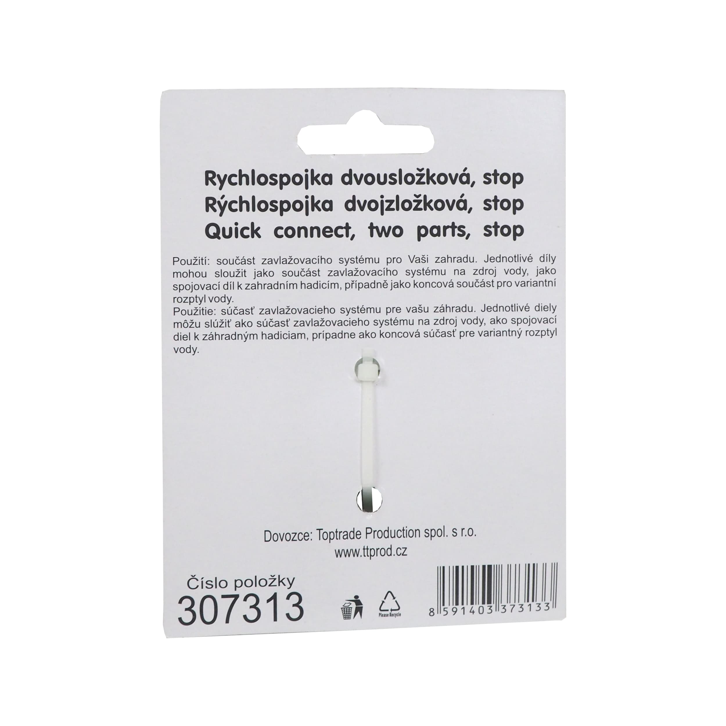 TOPTRADE rychlospojka dvousložková STOP 3/4" (19 mm) - náhled 4