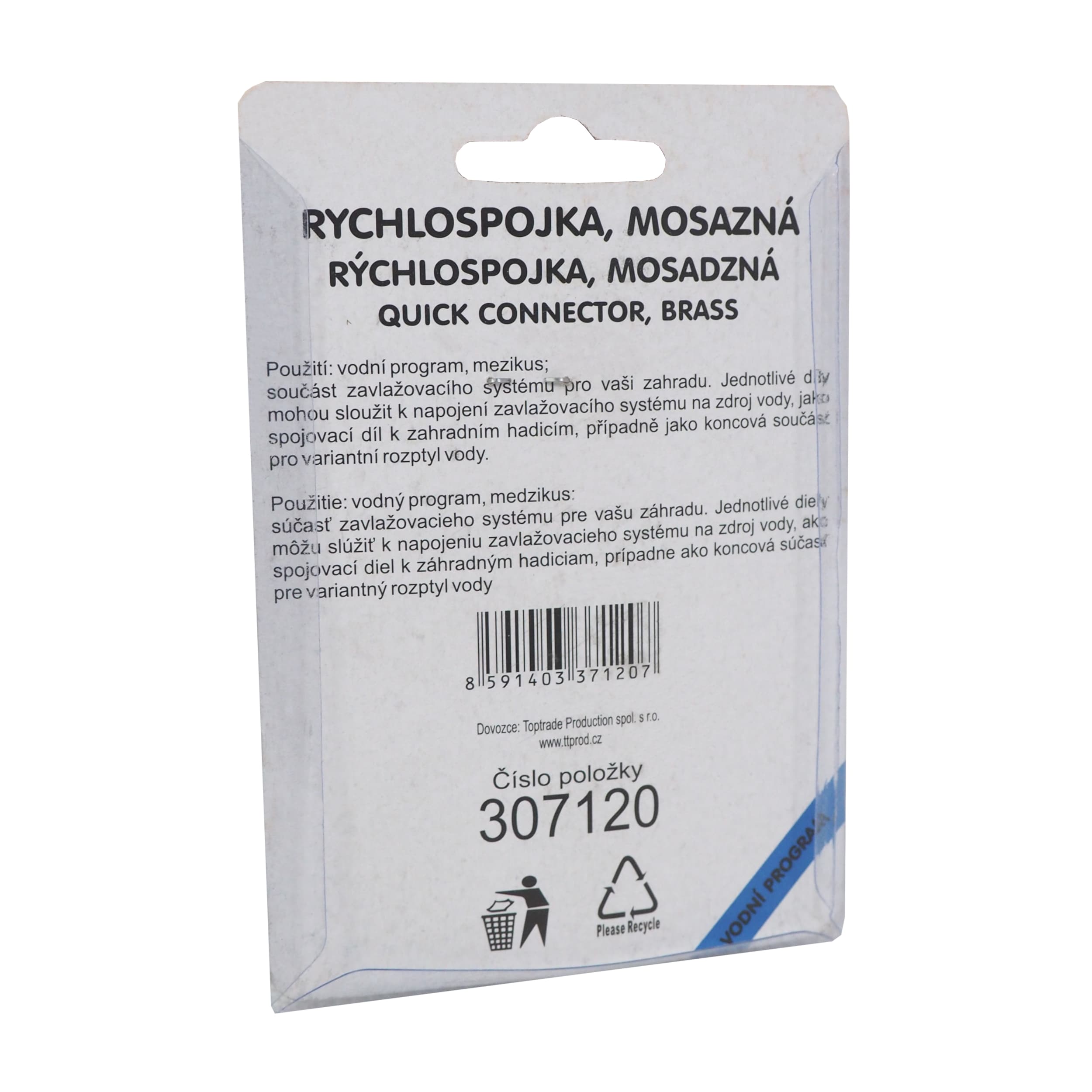 REFLEX rychlospojka mosazná 1/2" - náhled 3