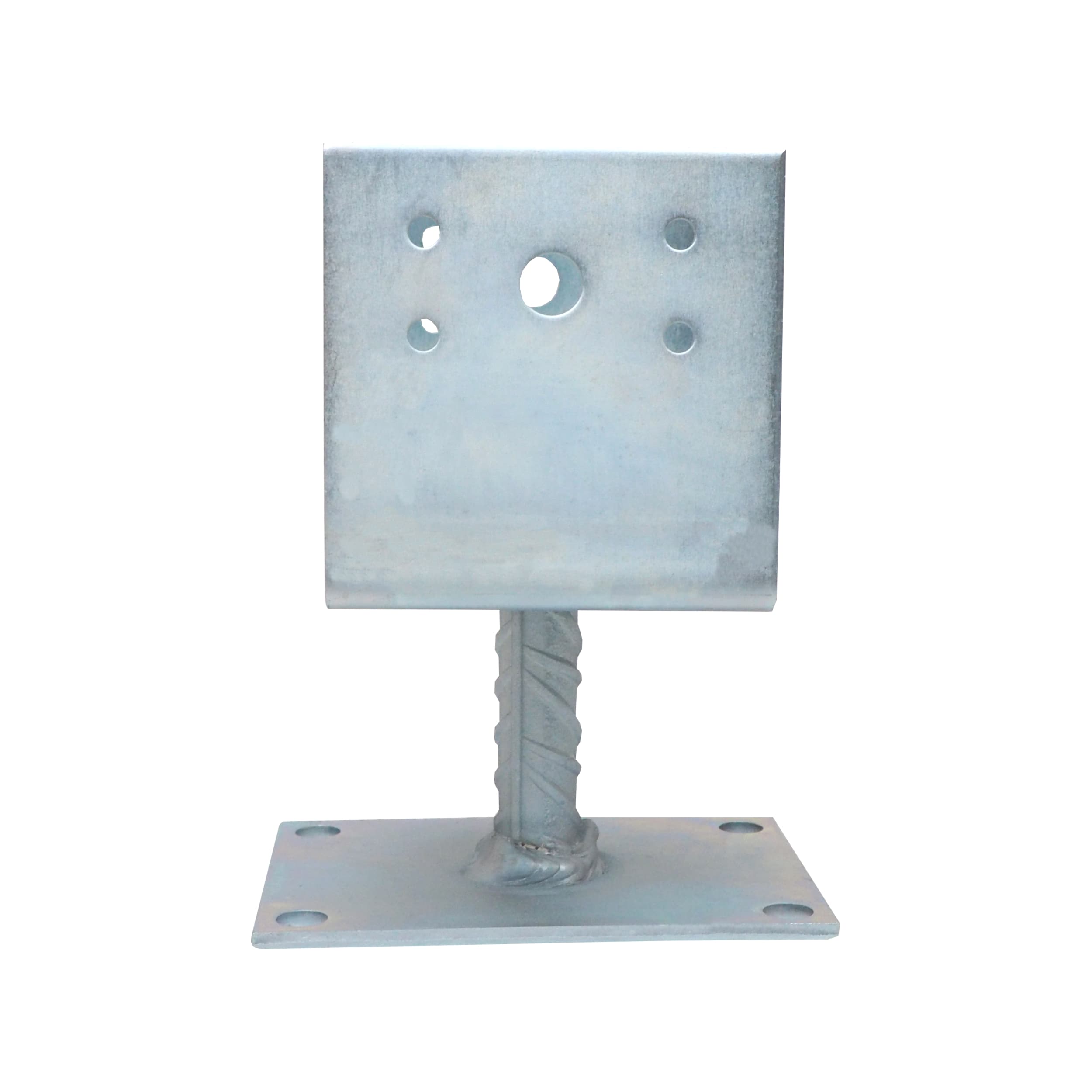 TOPTRADE kotevní patka U na šrouby 140×90 mm, pozink 3 mm