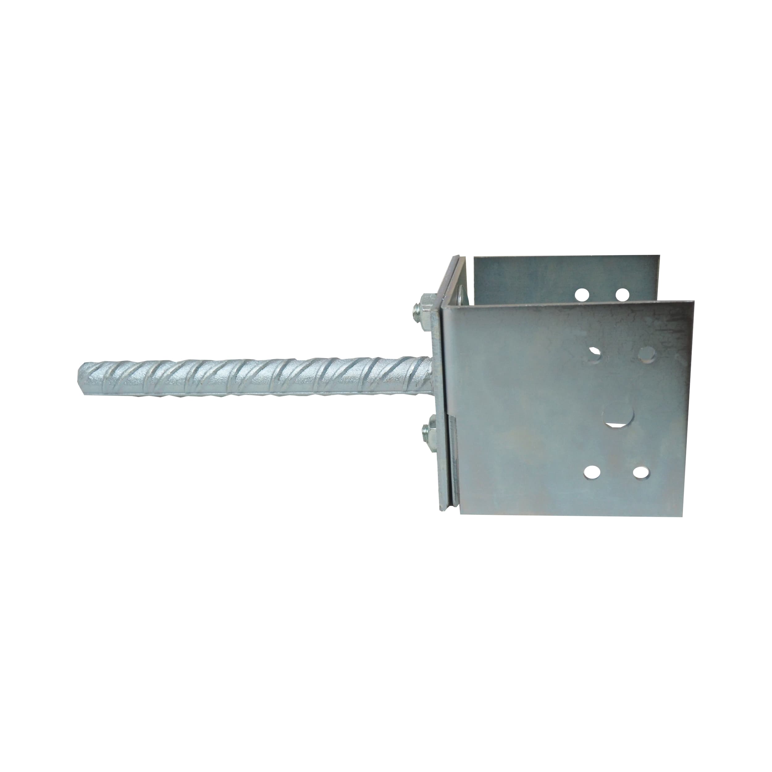 TOPTRADE kotevní U patka stavitelná do betonu 80–150 × 90 mm, pozink 3 mm - náhled 2