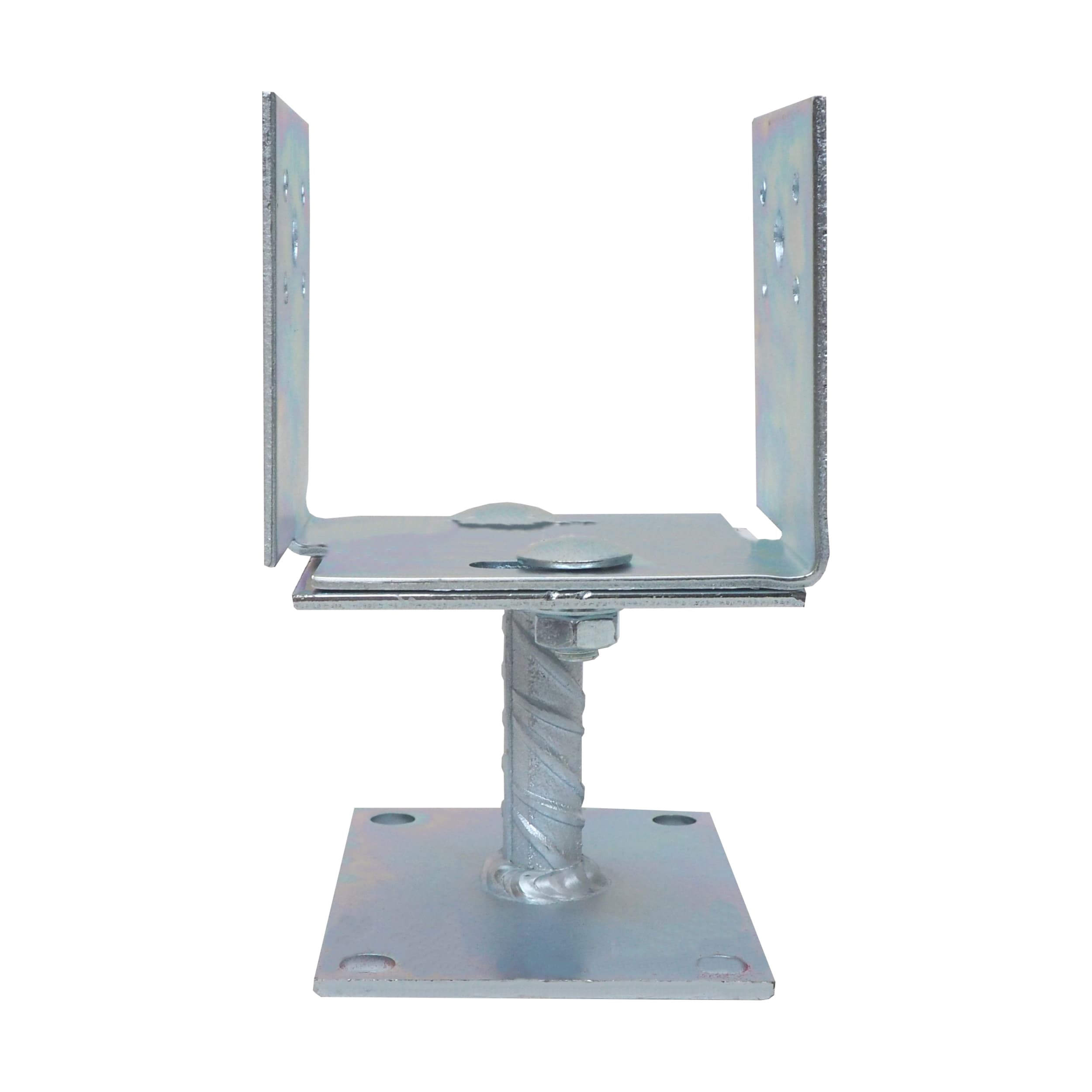 TOPTRADE kotevní U patka stavitelná 80–150 × 90 mm, pozink 3 mm - náhled 2