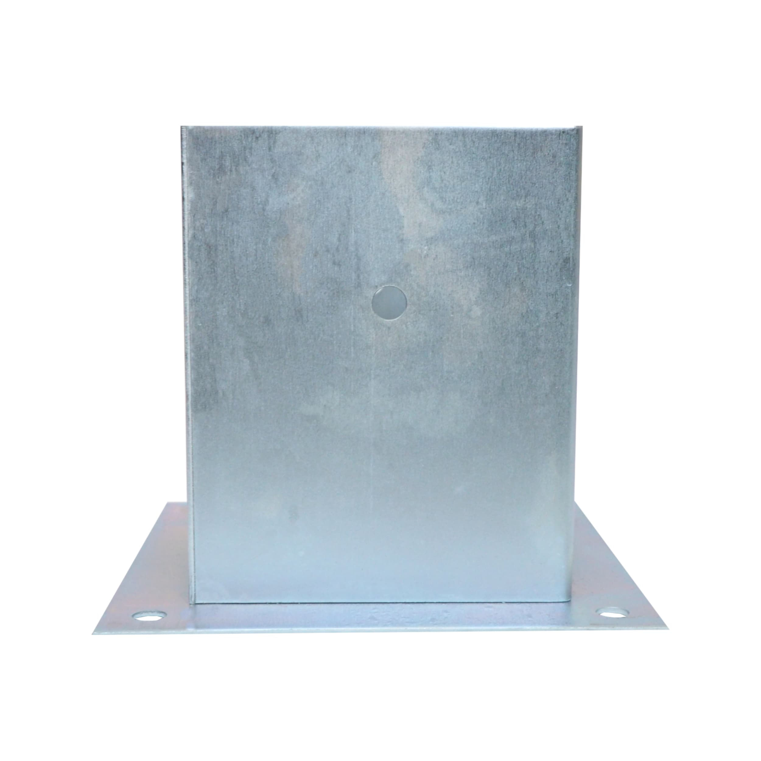 TOPTRADE patka sloupku 100×120 mm, výška 150 mm, pozink – čtvercová základna