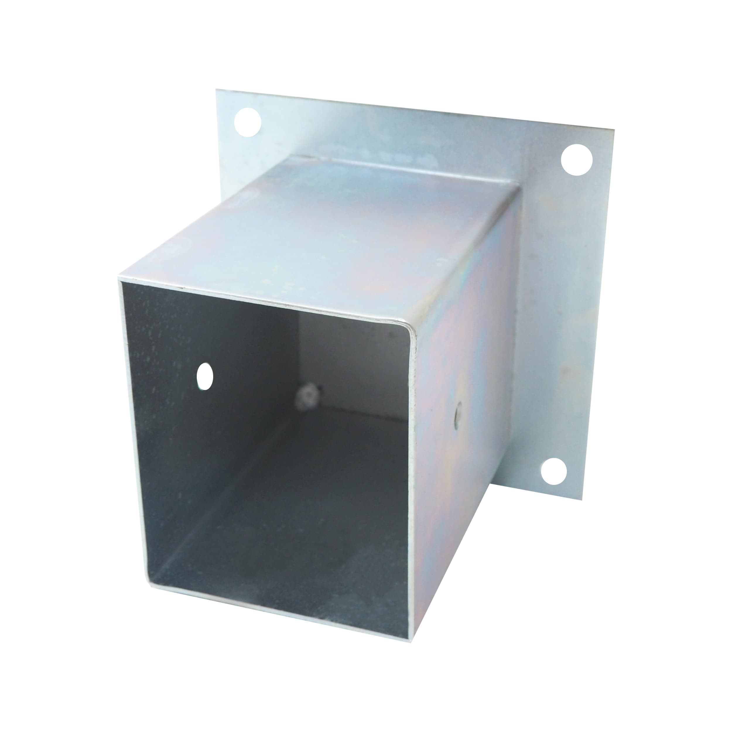 TOPTRADE patka sloupku se čtvercovou základnou 120×120 mm, pozink, výška 150 mm - náhled 3