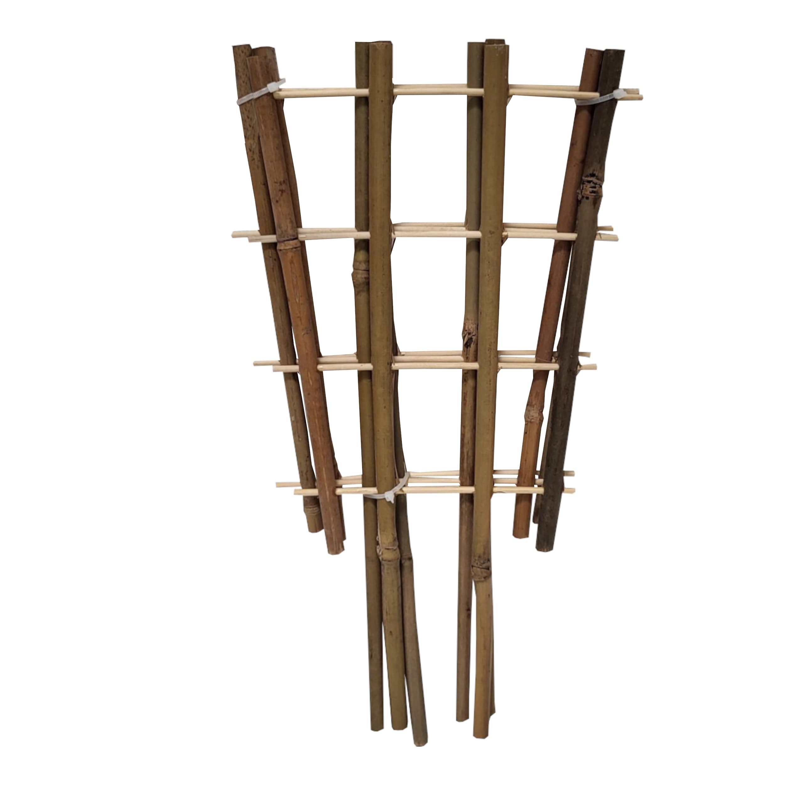 TOPTRADE bambusová mřížka na rostliny 45 × 23 cm – sada 3 ks