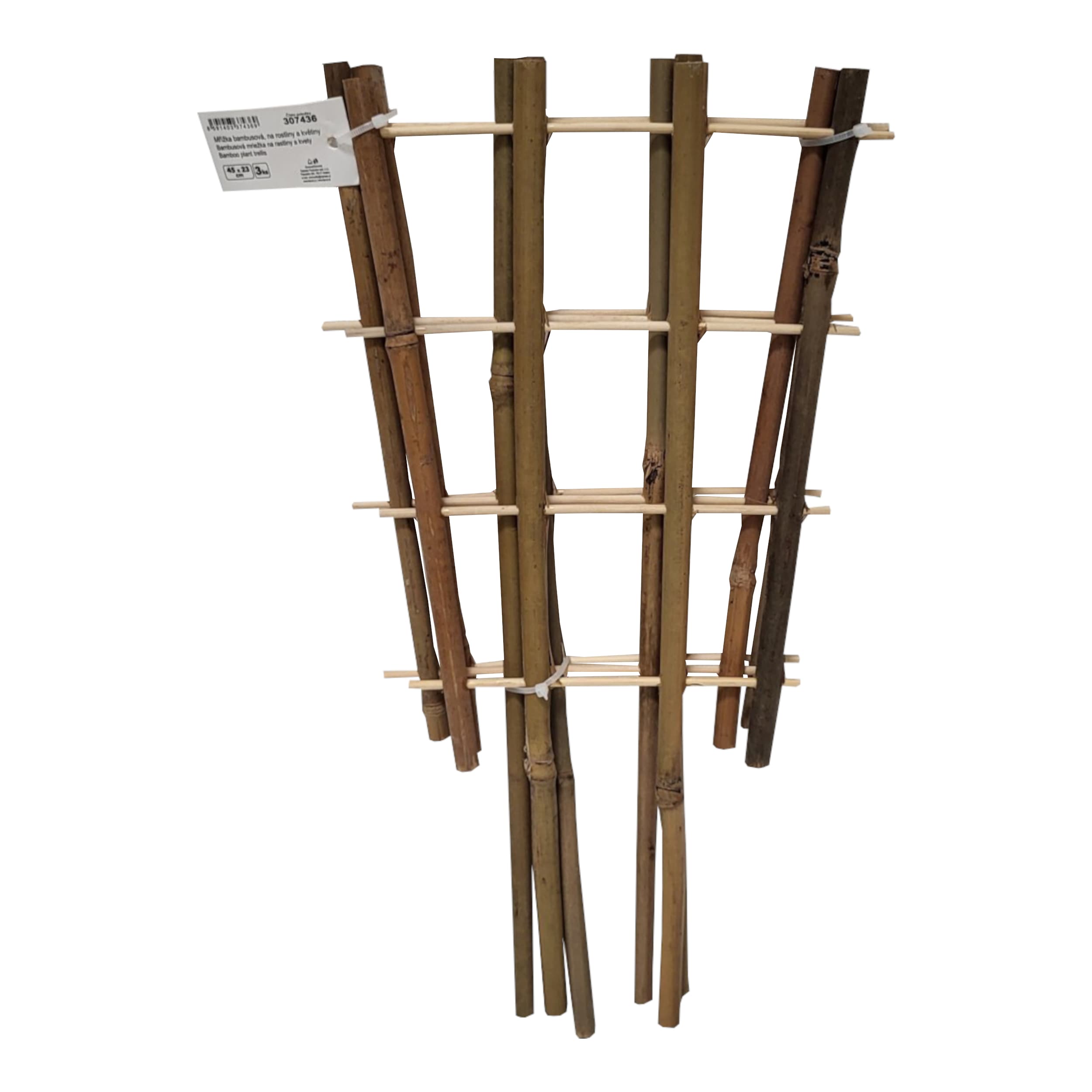 TOPTRADE bambusová mřížka na rostliny 45 × 23 cm – sada 3 ks - náhled 4