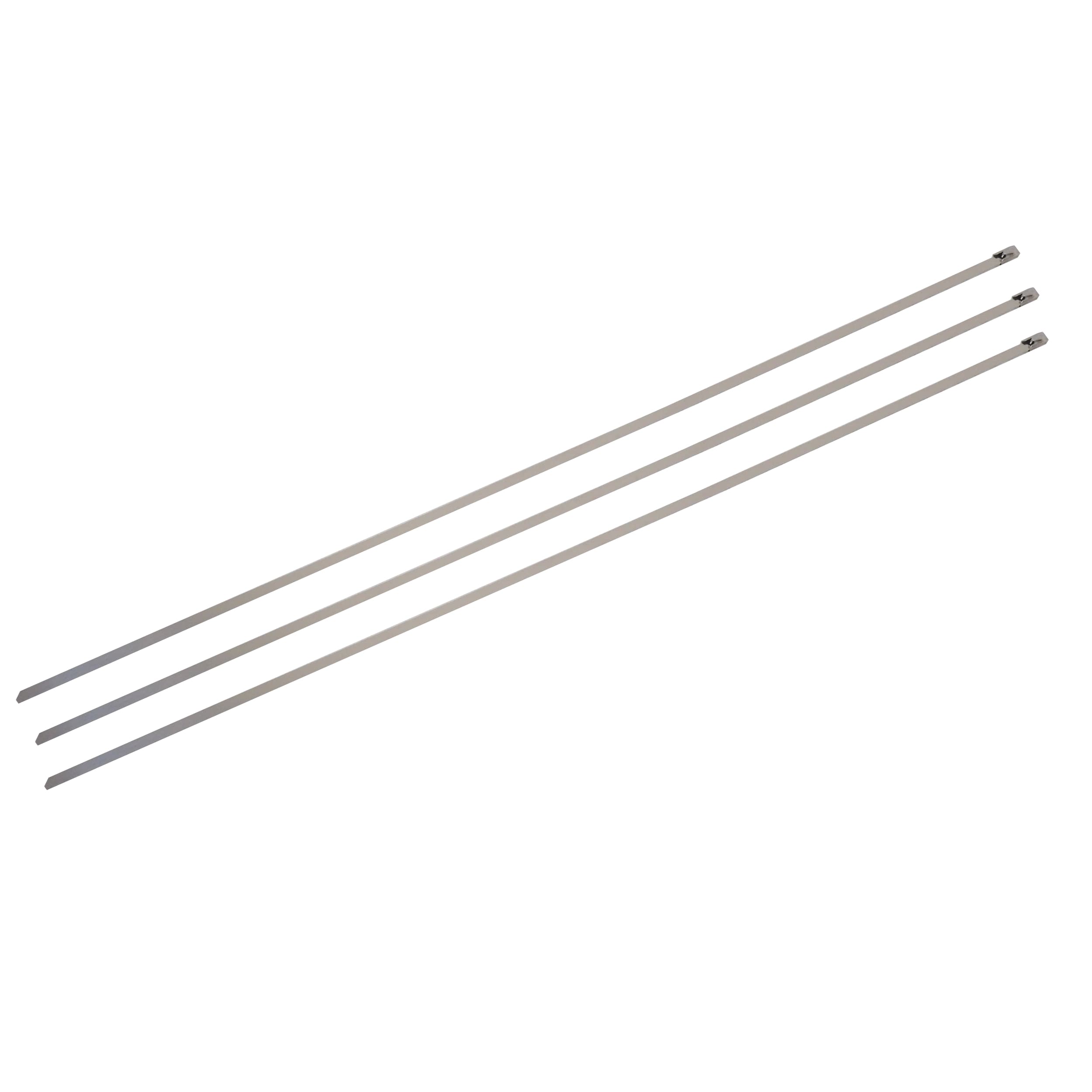 TOPTRADE nerezové stahovací pásky 4,6×400 mm, 50 ks - náhled 2