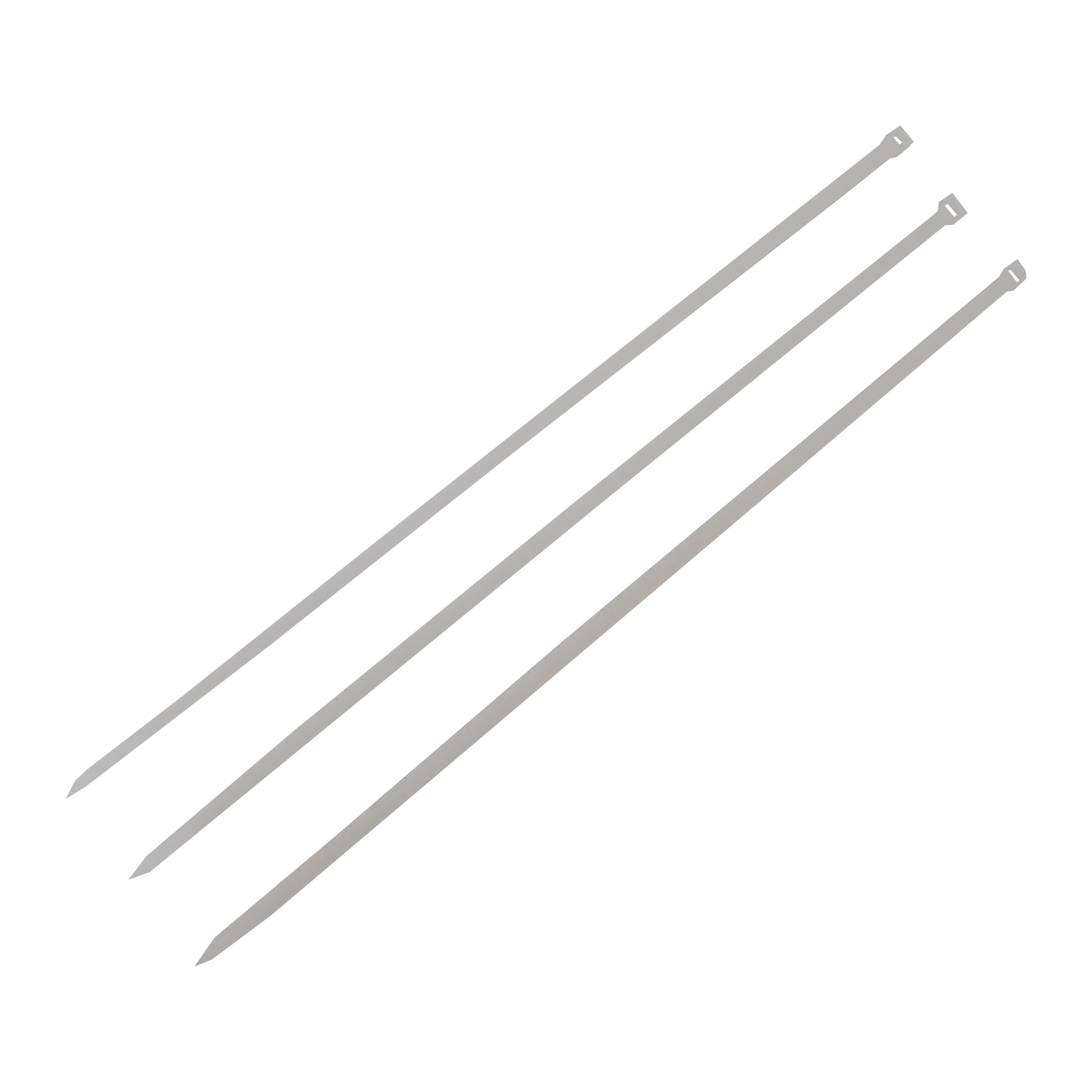 TOPTRADE stahovací pásky, bílé, 120 × 2,5 mm, 50 ks (Nylon 66) - náhled 2