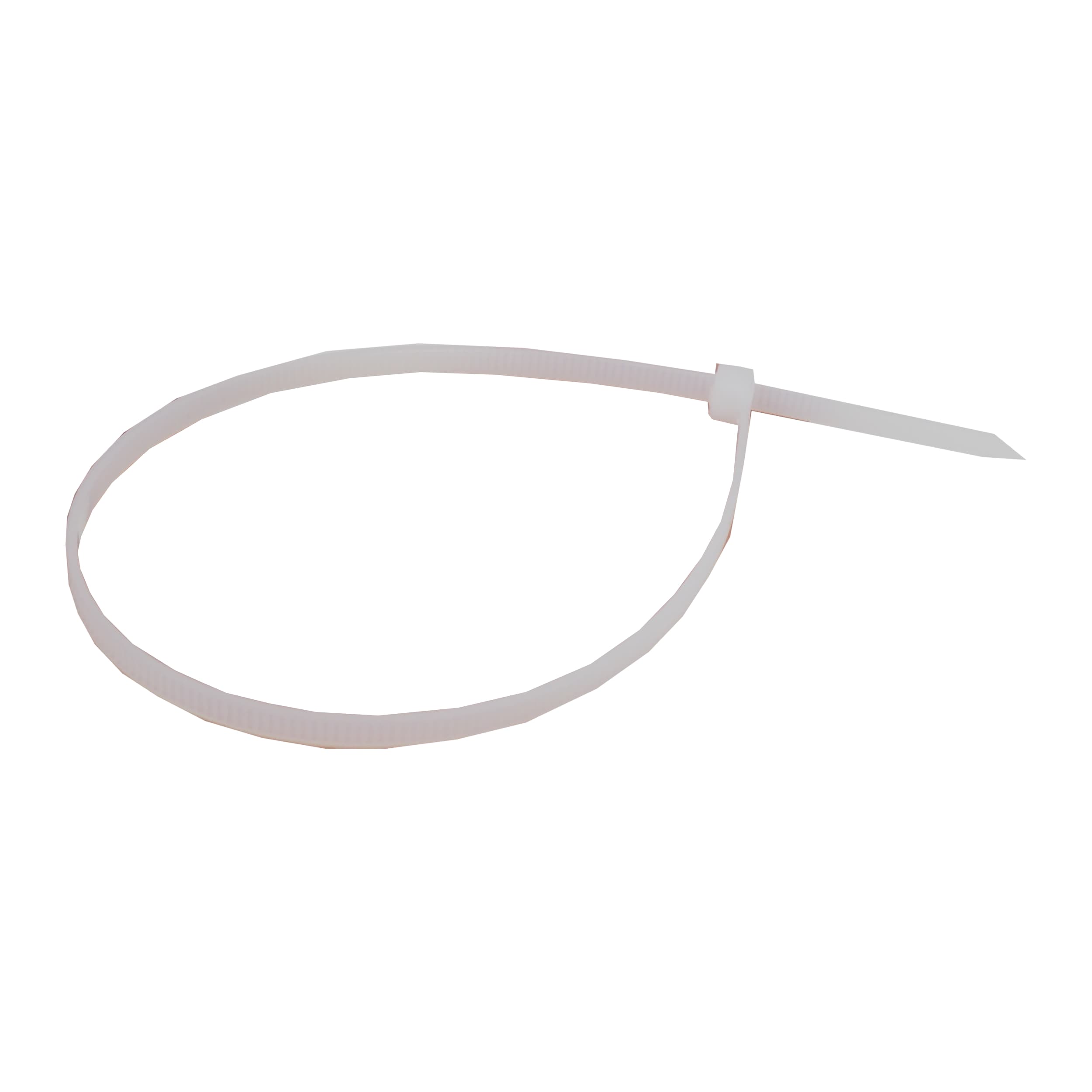 Stahovací plastové pásky TOPTRADE, bílé, 250 × 3,6 mm, 50 ks - náhled 4