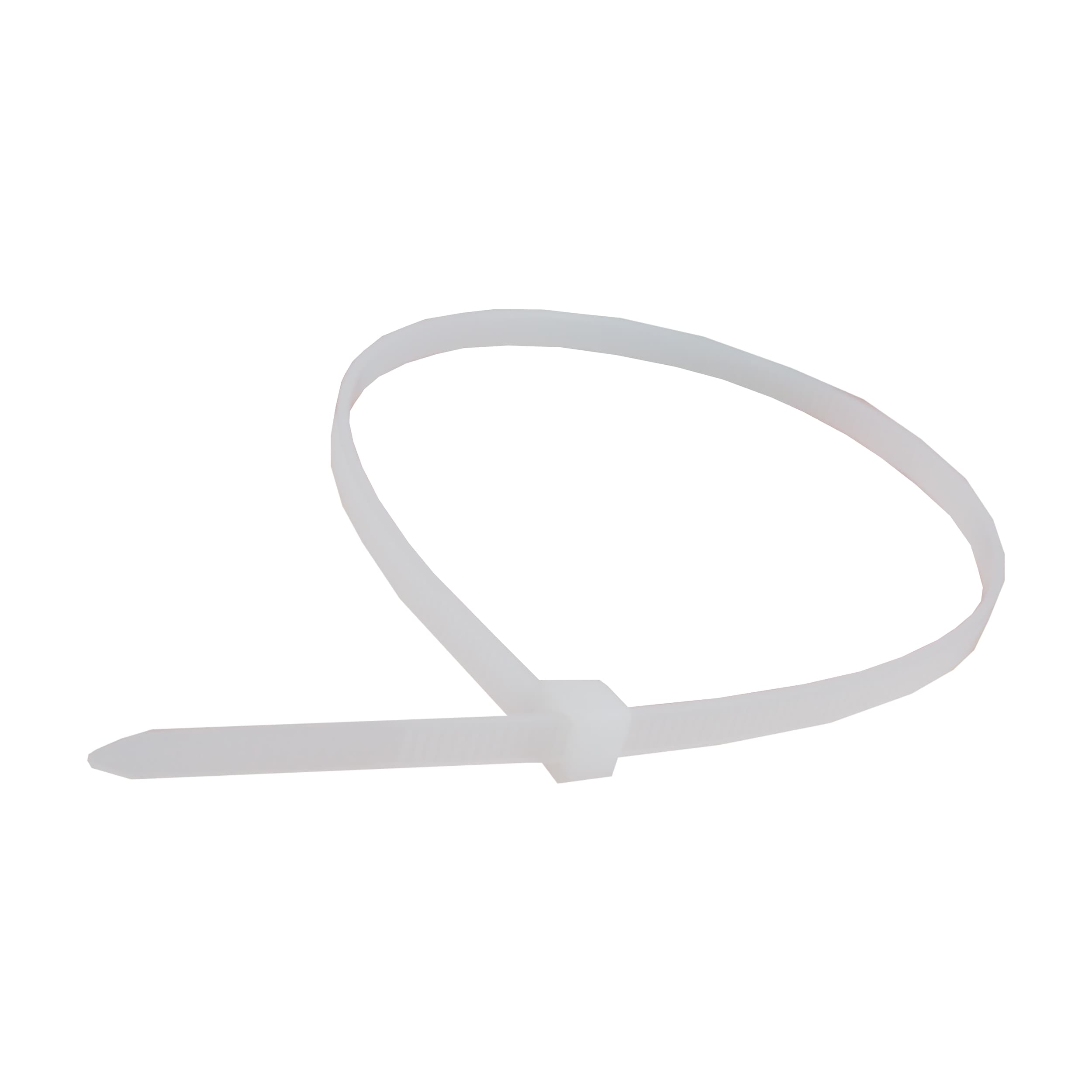 TOPTRADE stahovací pásky, bílé, se zámkem, 50 ks, 300 × 4,8 mm - náhled 5