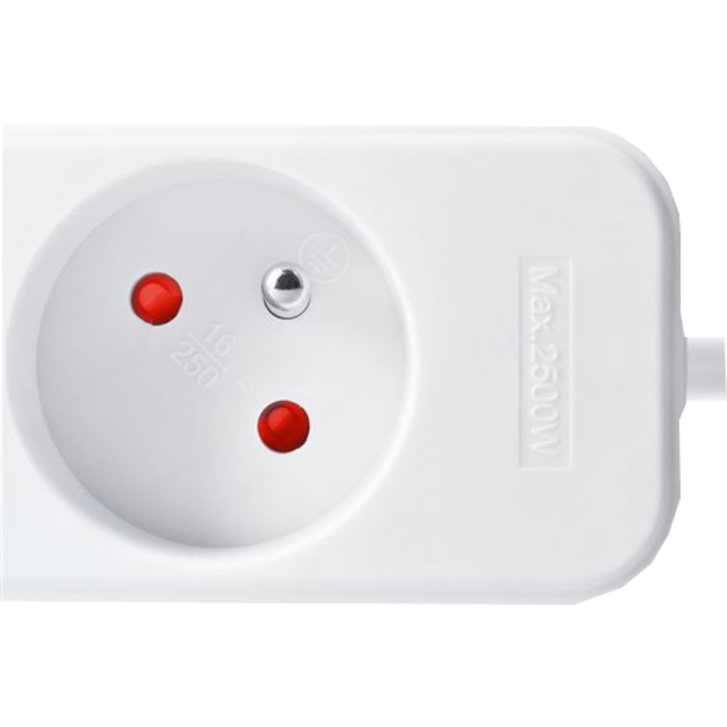 Prodlužovací kabel 3 zásuvky, 3 m, 3×1 mm², bílý (bez vypínače) - náhled 4