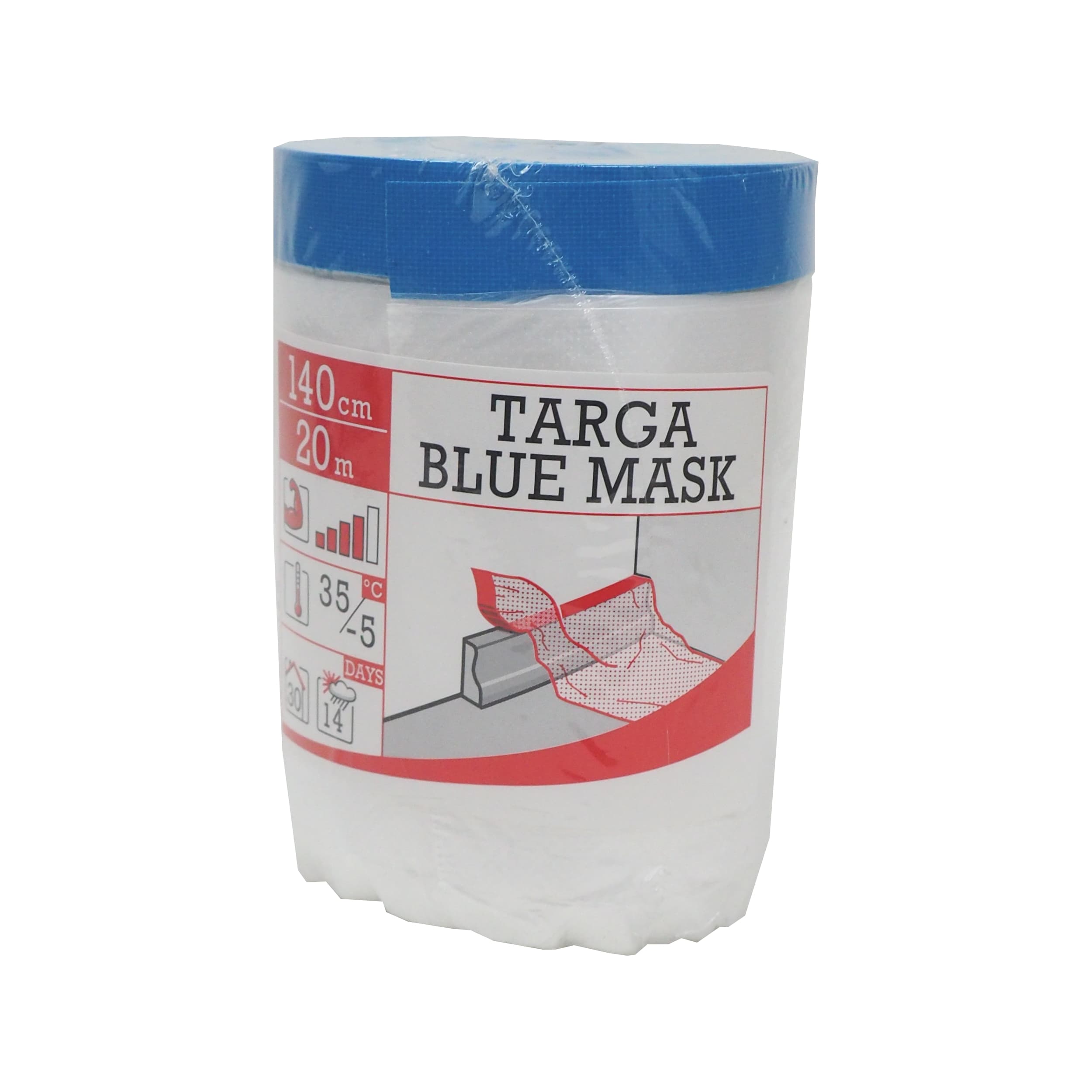 Targa Blue Mask – maskovací páska s elektrostatickou fólií 140 cm × 20 m - náhled 2