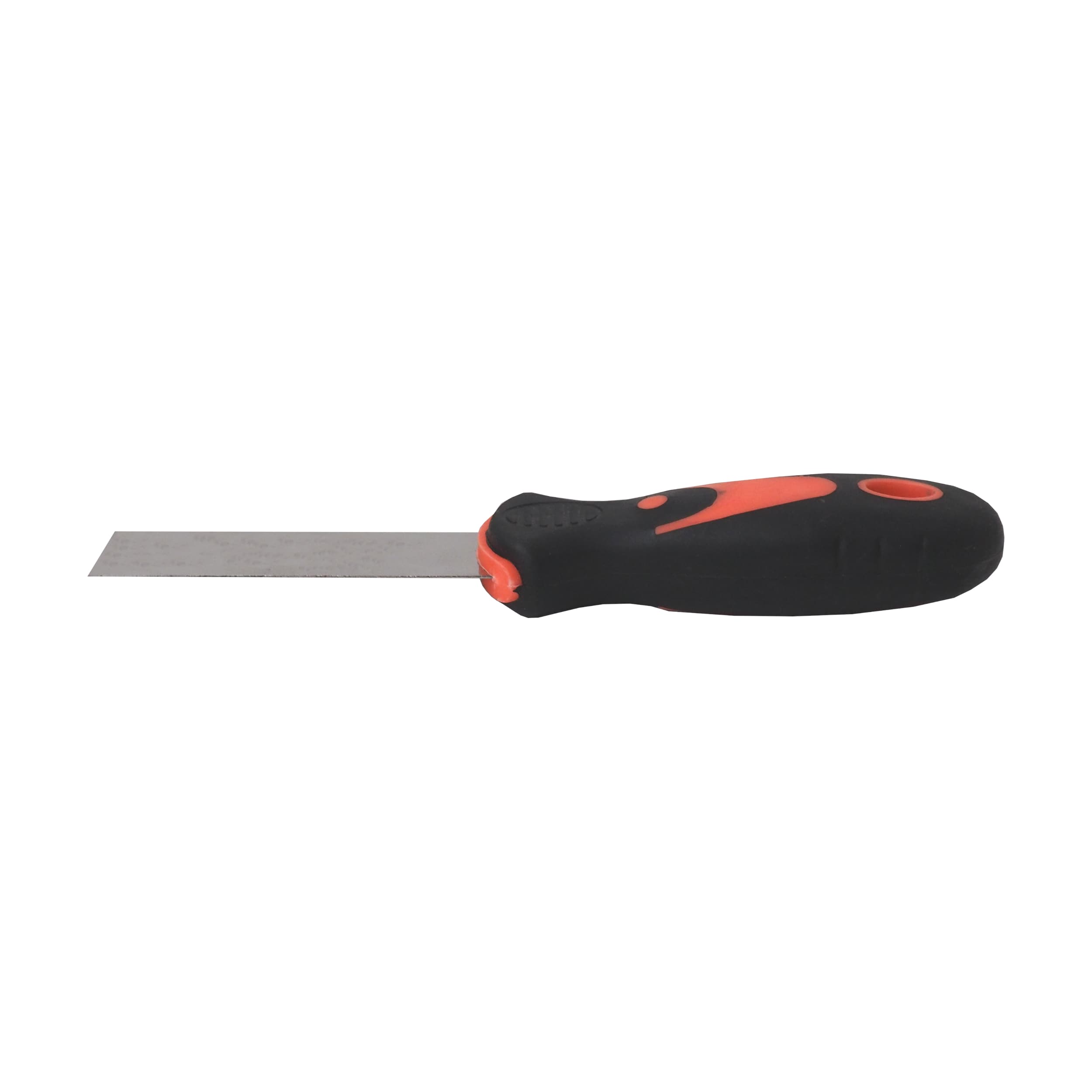TOPTRADE špachtle nerezová 30 mm, ergonomická gumová rukojeť – profi - náhled 4