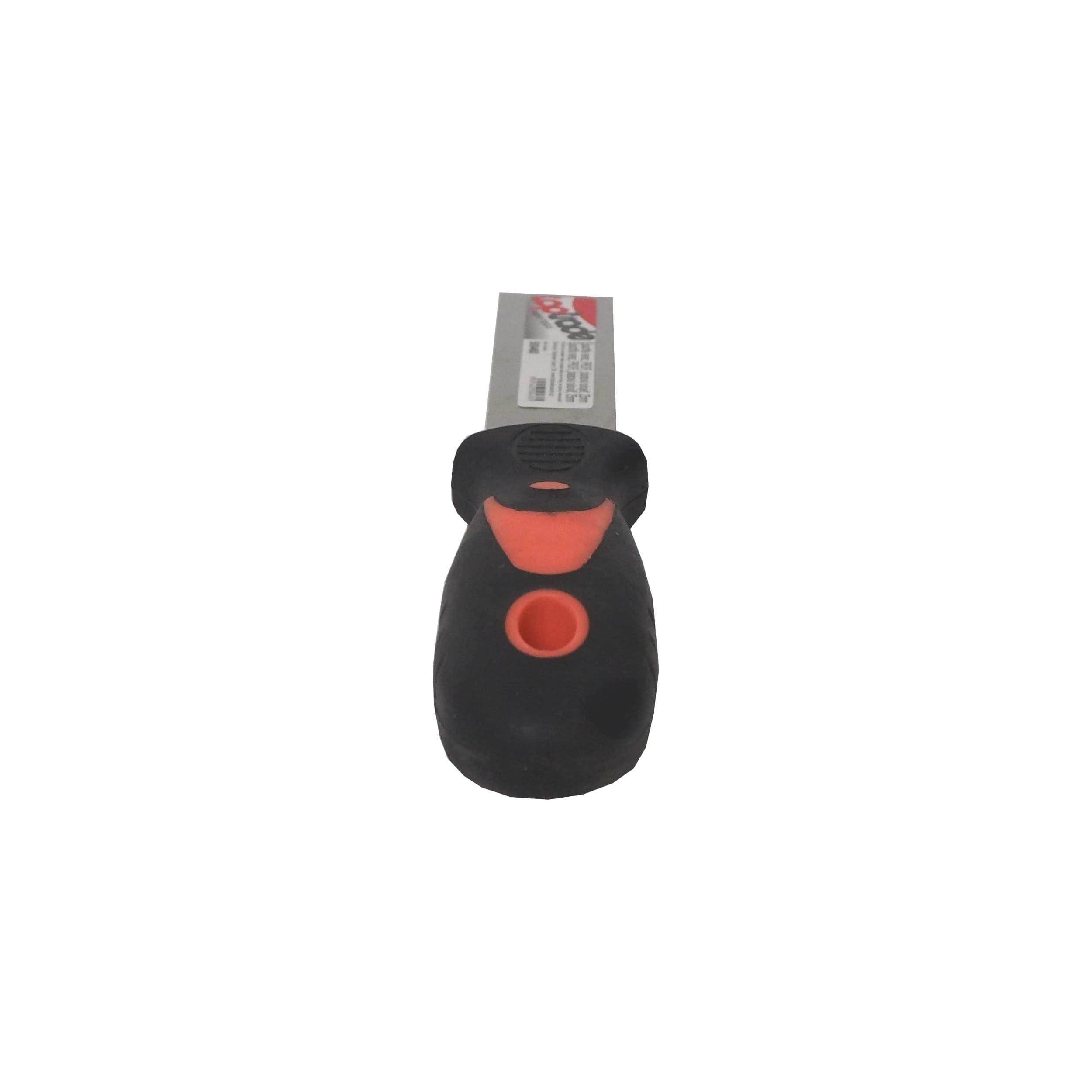 TOPTRADE špachtle nerezová 30 mm, ergonomická gumová rukojeť – profi - náhled 5