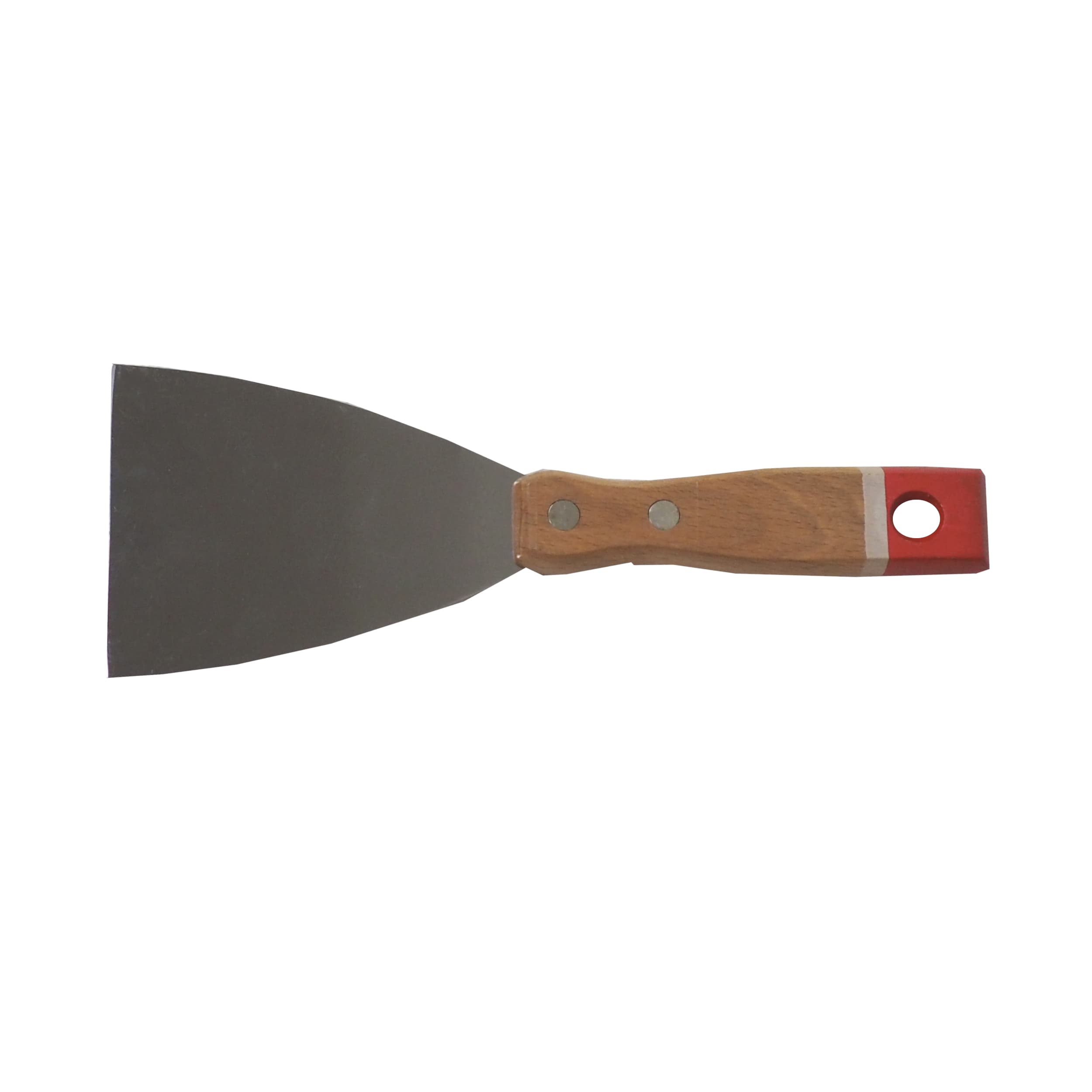 TOPTRADE špachtle nerezová 60 mm, dřevěná nýtovaná rukojeť - náhled 5