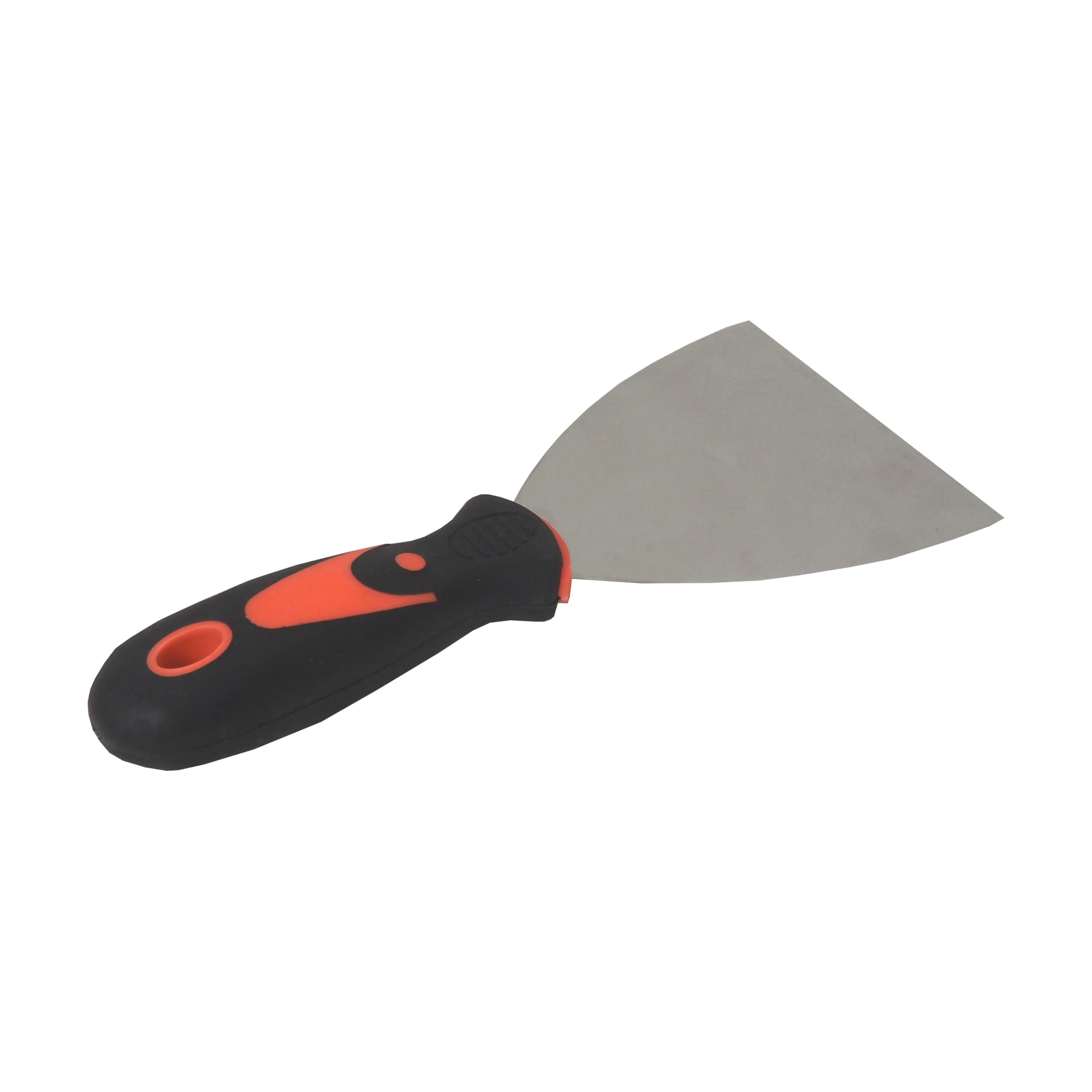 TOPTRADE nerezová špachtle 100 mm, ergonomická gumová rukojeť, profi - náhled 3
