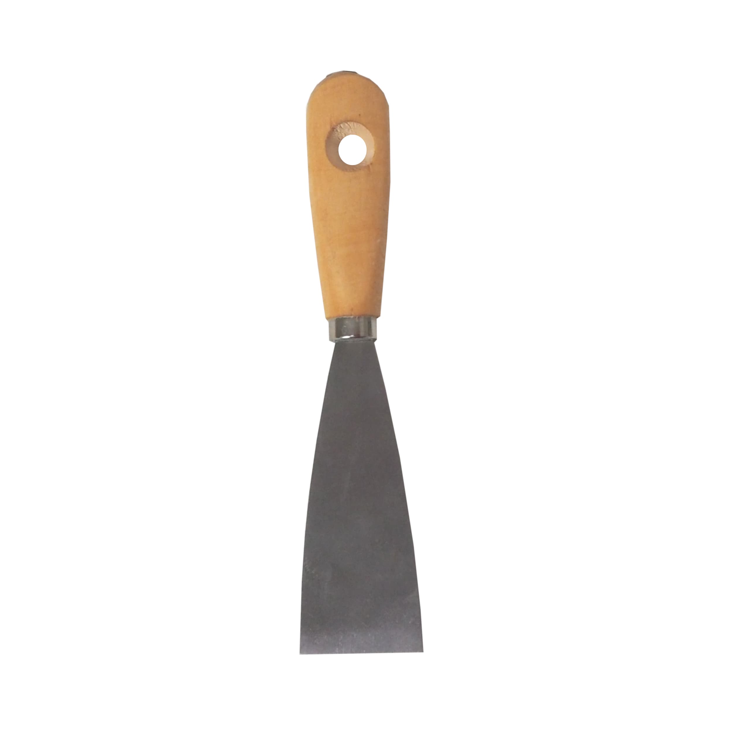 TOPTRADE špachtle ocelová 30 mm, dřevěná rukojeť, hobby
