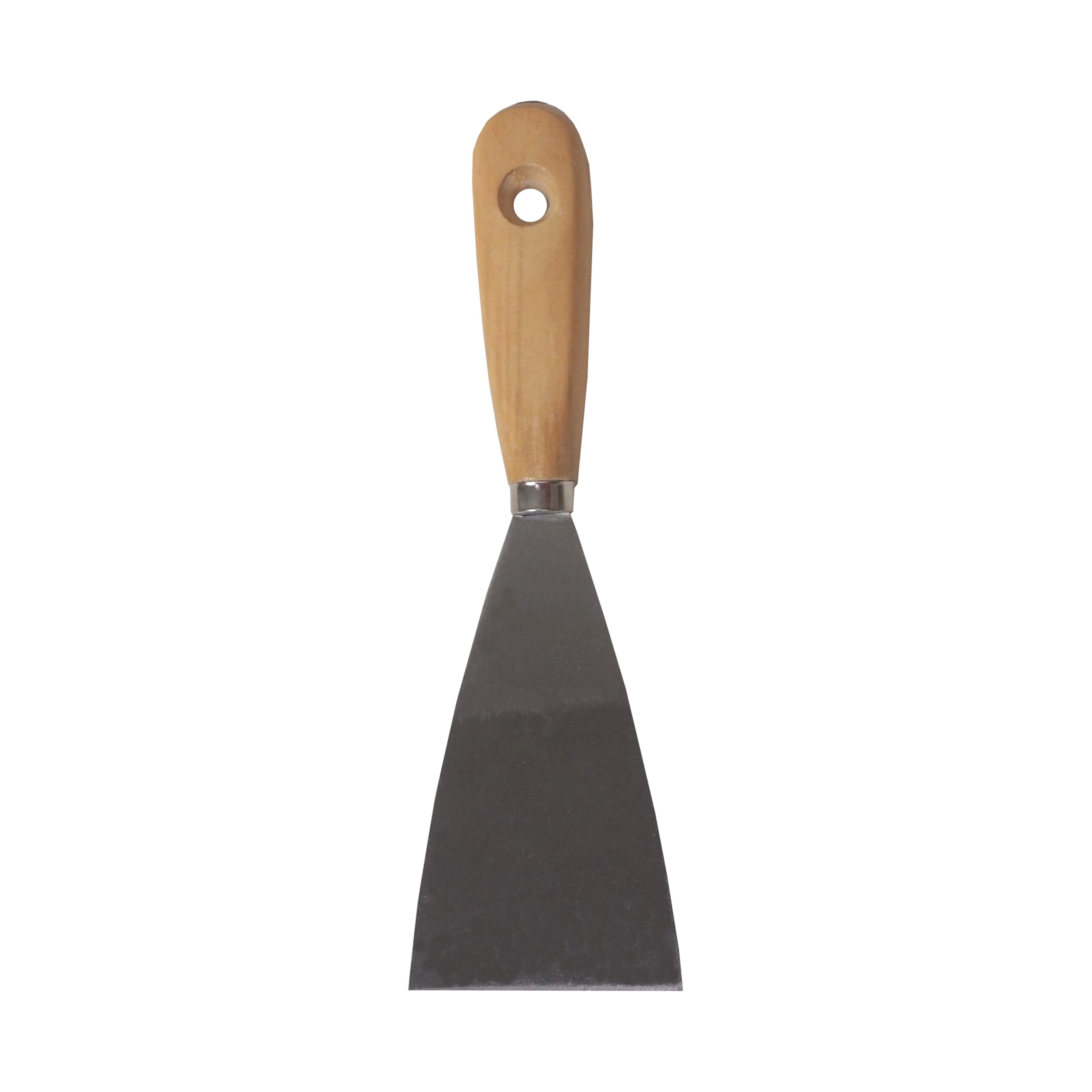 TOPTRADE špachtle ocelová 70 mm s dřevěnou rukojetí