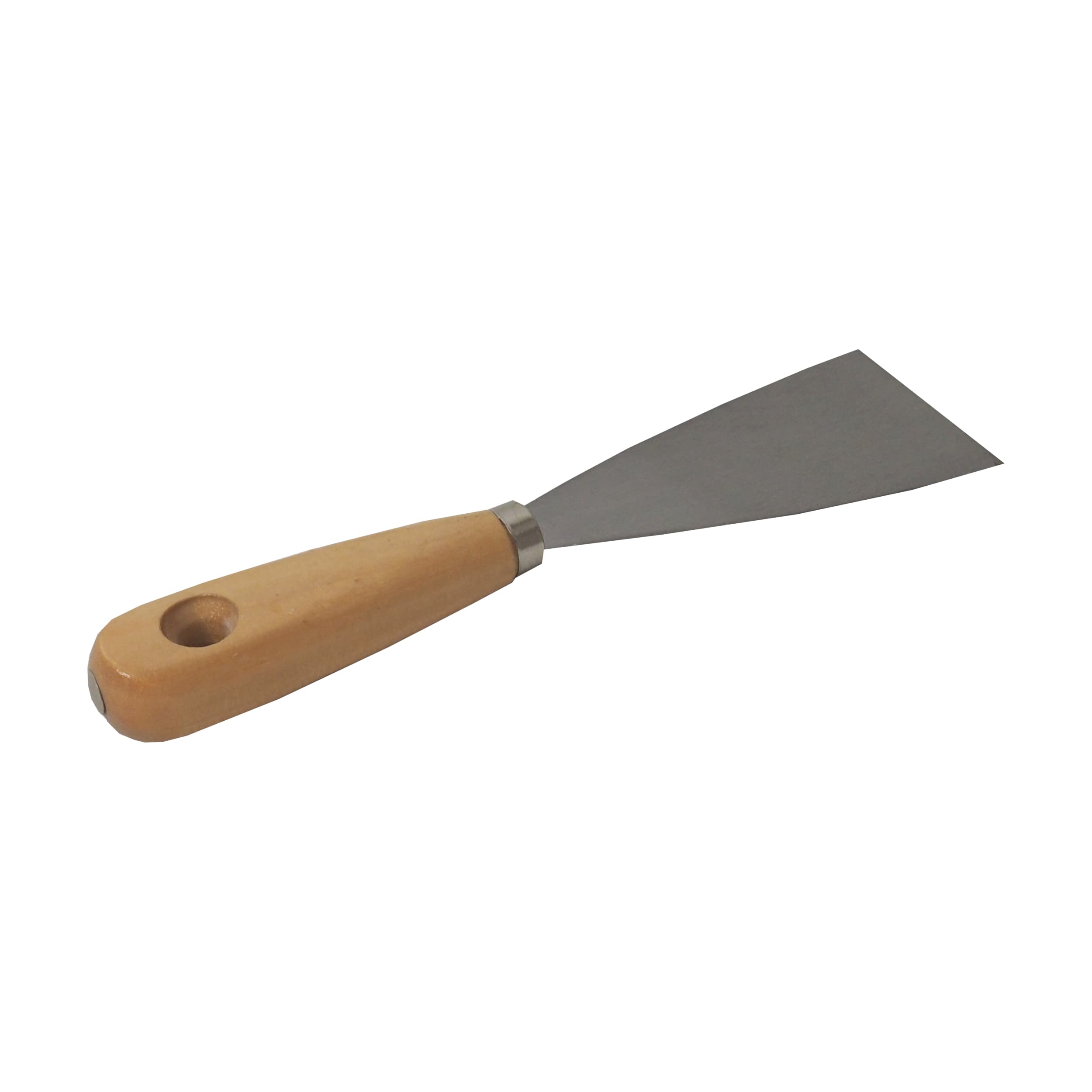 TOPTRADE špachtle ocelová 80 mm, dřevěná rukojeť, hobby - náhled 5